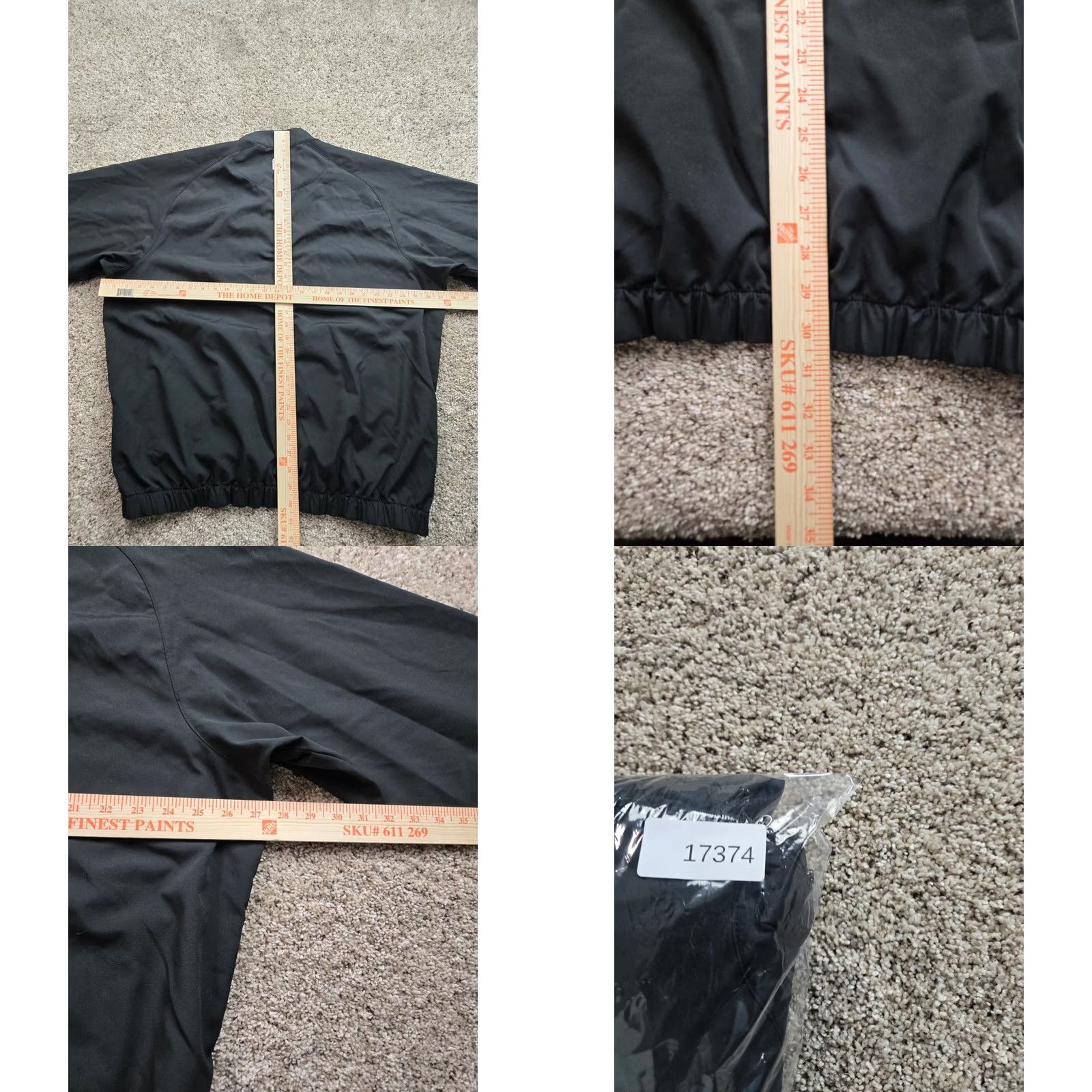 Footjoy FootJoy Jacket Long Sleeve Black Windbreaker 1/4 Zip Golf Mens L Rainproof Full Zip Size US L / EU 52-54 / 3 - 8 Thumbnail
