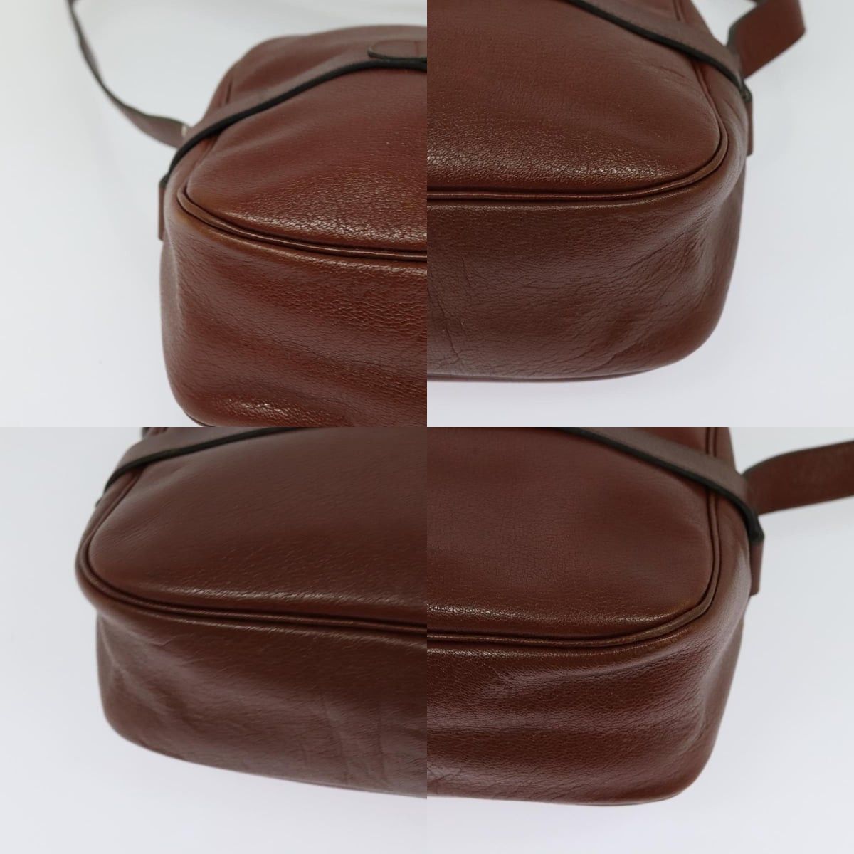 Dior DIOR Shoulder Bag Leather Brown Gold Size ONE SIZE - 10 Thumbnail