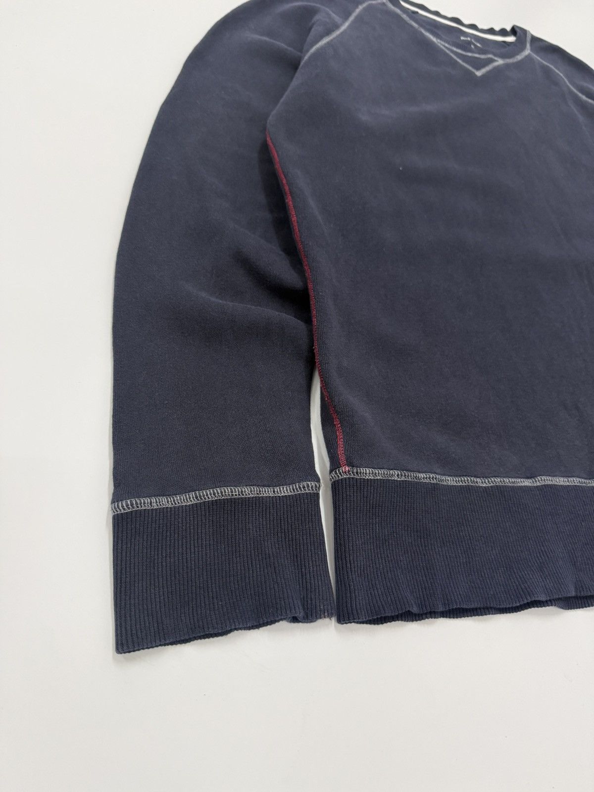 Japanese Brand 🔥 Paul Smith Red Ear Roundneck V-Stitch Sweatshirt - LL Size US M / EU 48-50 / 2 - 3 Thumbnail