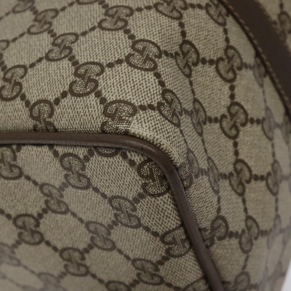 Gucci GUCCI GG Supreme Web Sherry Line Hand Bag Pvc Leather Beige Size ONE SIZE - 11 Thumbnail