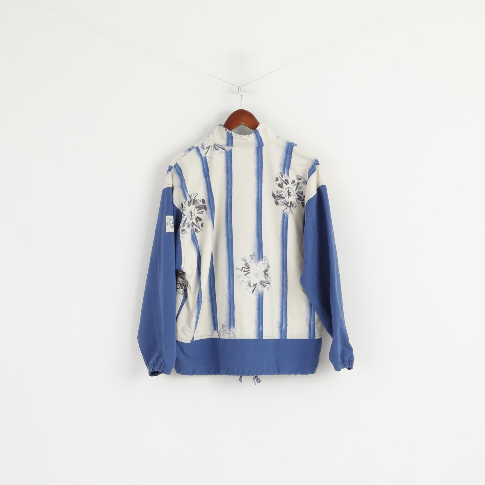 Adidas Adidas Women 10 38 S Jacket Vintage Blue Nylon 6359 Size S / US 4 / IT 40 - 8 Thumbnail