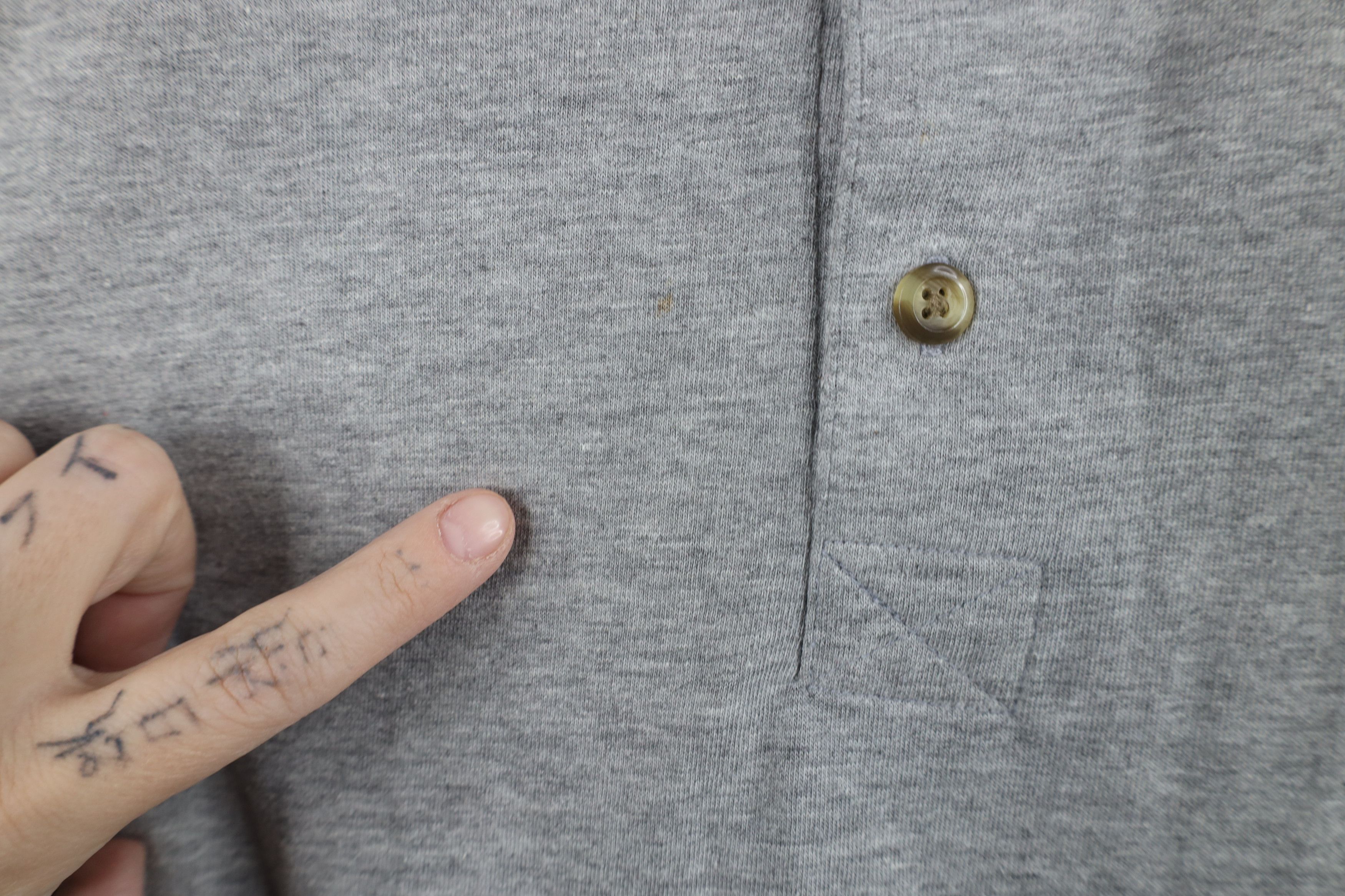 Vintage Vintage 90s Streetwear Distressed Long Sleeve Henley T-Shirt Size US L / EU 52-54 / 3 - 4 Thumbnail