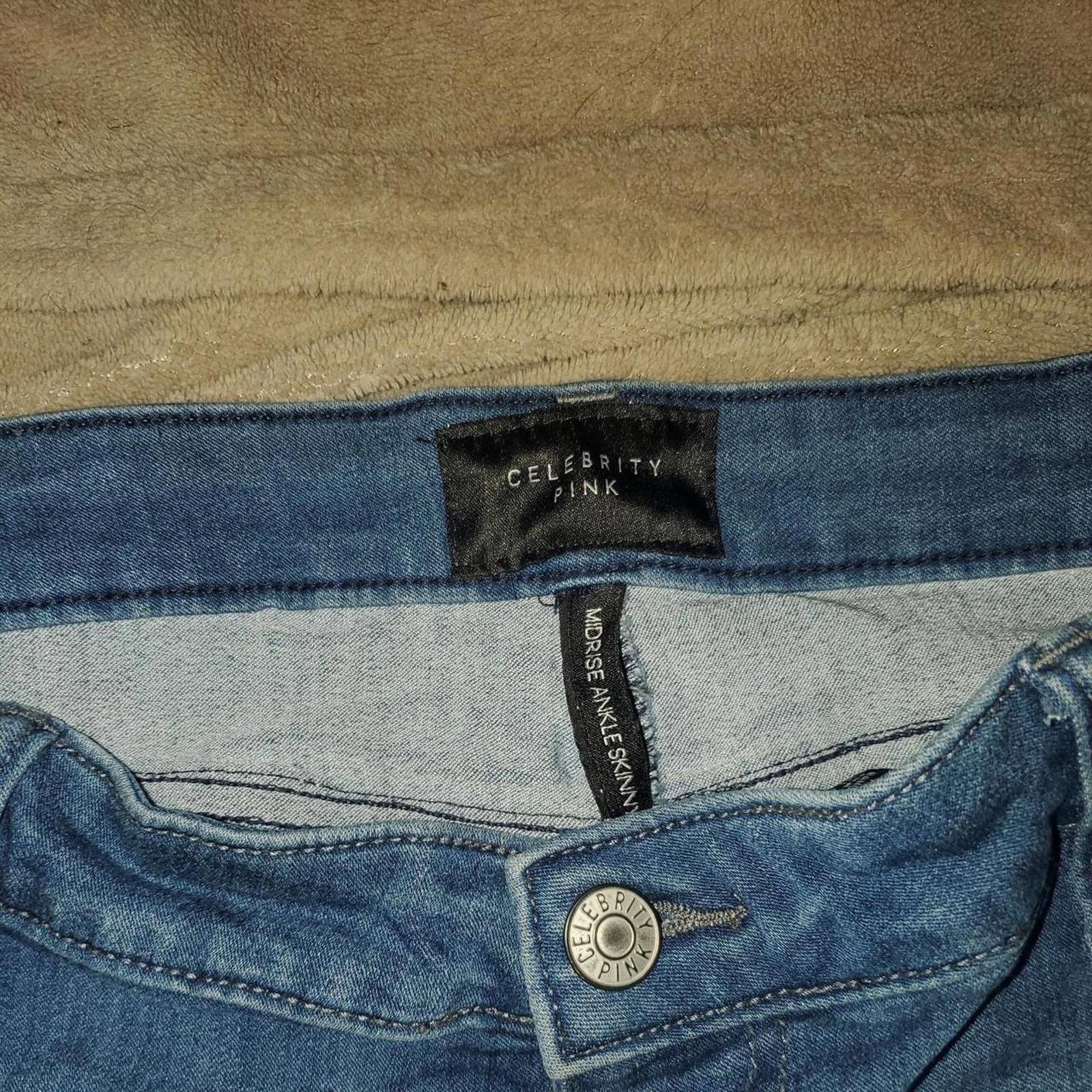 Other Celebrity Pink Women's Blue and Navy Jeans Size 30" / US 8 / IT 44 - 4 Thumbnail