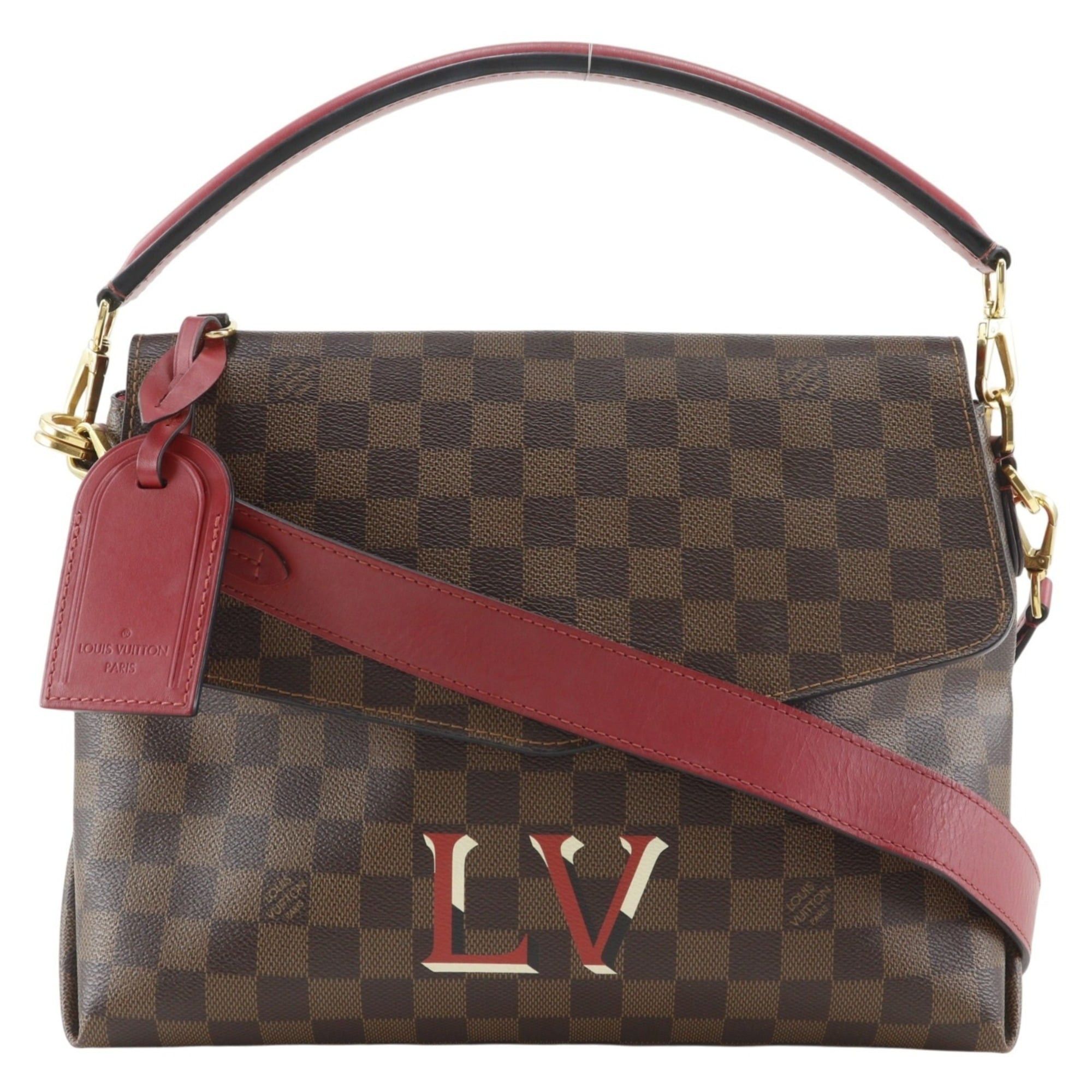 Louis Vuitton Louis Vuitton Bobourg Shoulder Bag N40176 Damier Canvas Scarlet 2019 Brown DR2119 2-way A5 Women's Size ONE SIZE - 1 Thumbnail