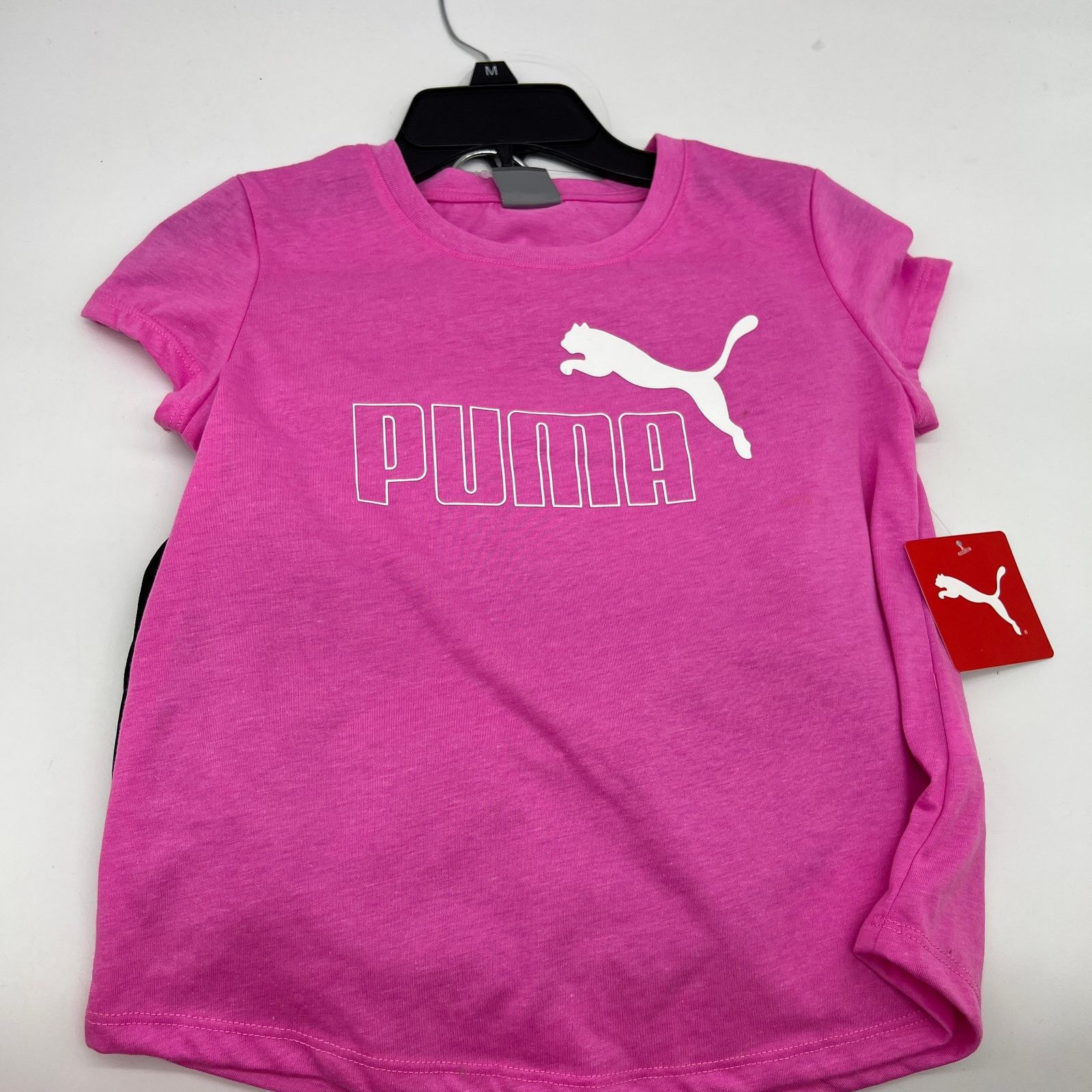 Puma PUMA Girls Pink Logo T Shirt & Black Skort Size Medium Size M / US 6-8 / IT 42-44 - 9 Thumbnail