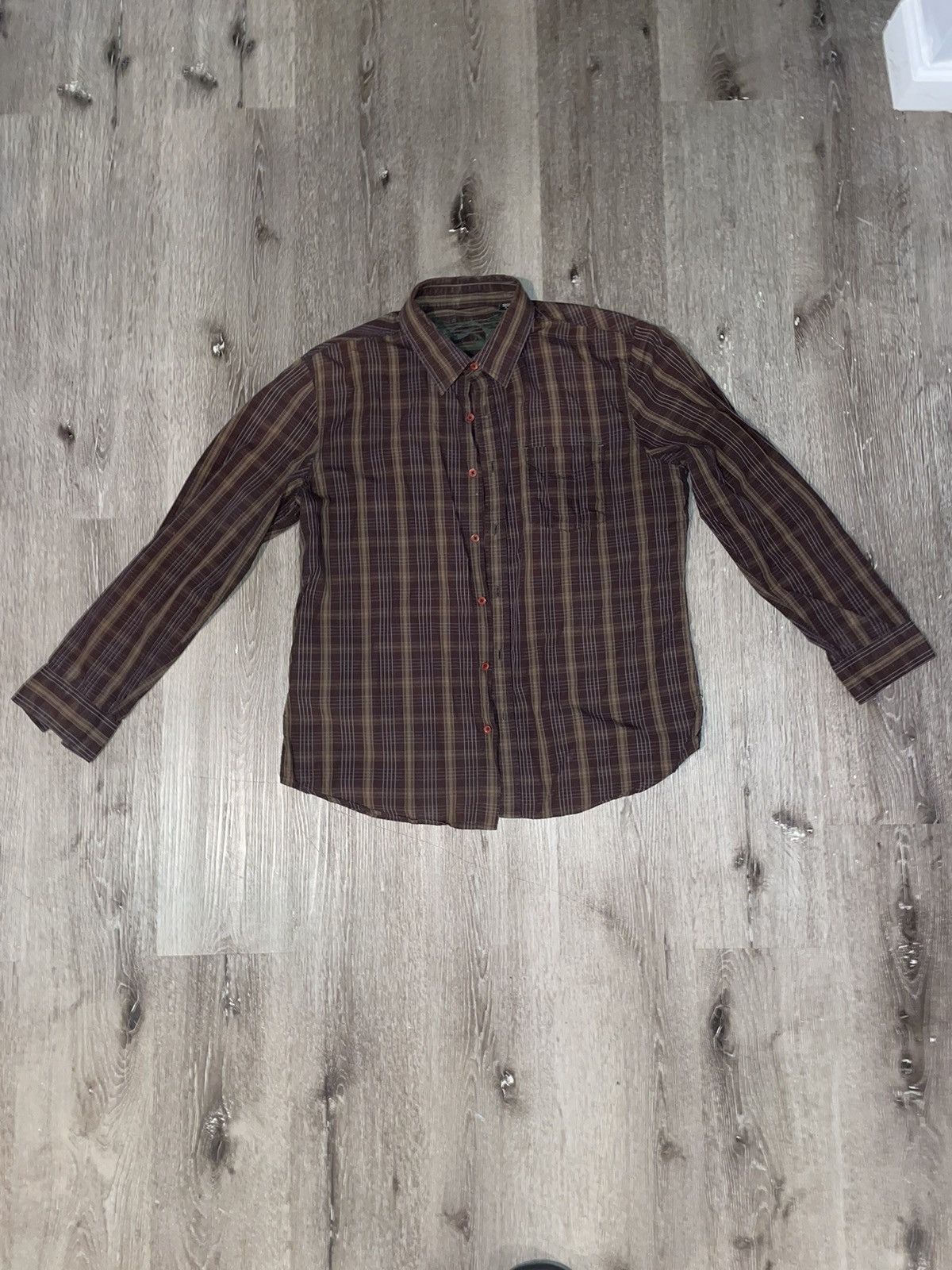 Vintage Vintage Long Sleeve Flannel Shirt Size US L / EU 52-54 / 3 - 1 Thumbnail