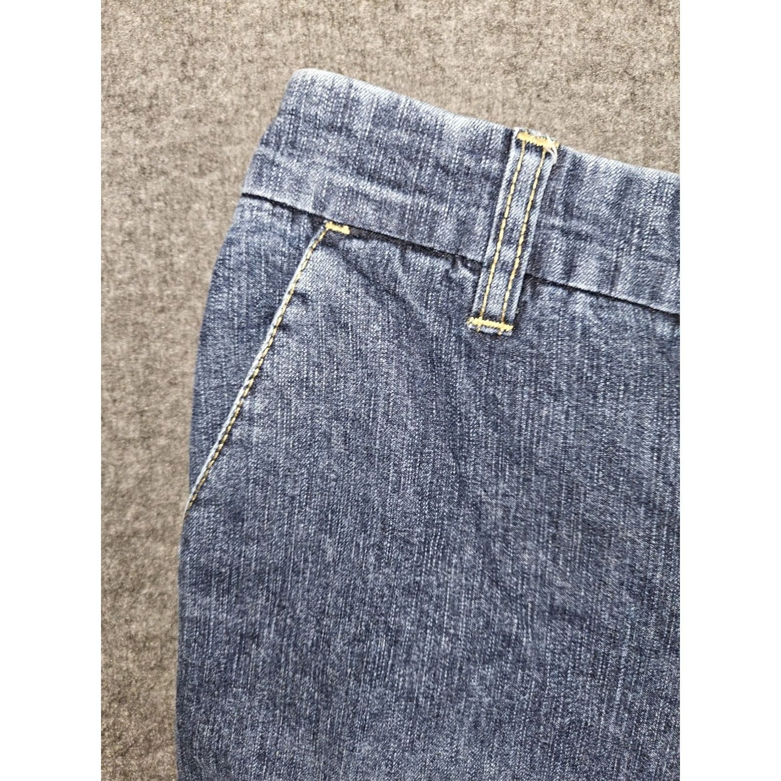 Tommy Hilfiger VINTAGE Tommy Hilfiger Jeans Flare Juniors 5 Low Rise Denim Blue Slash Pocket 90s Womens Jeans Size 27" / US 4 / IT 40 - 7 Thumbnail