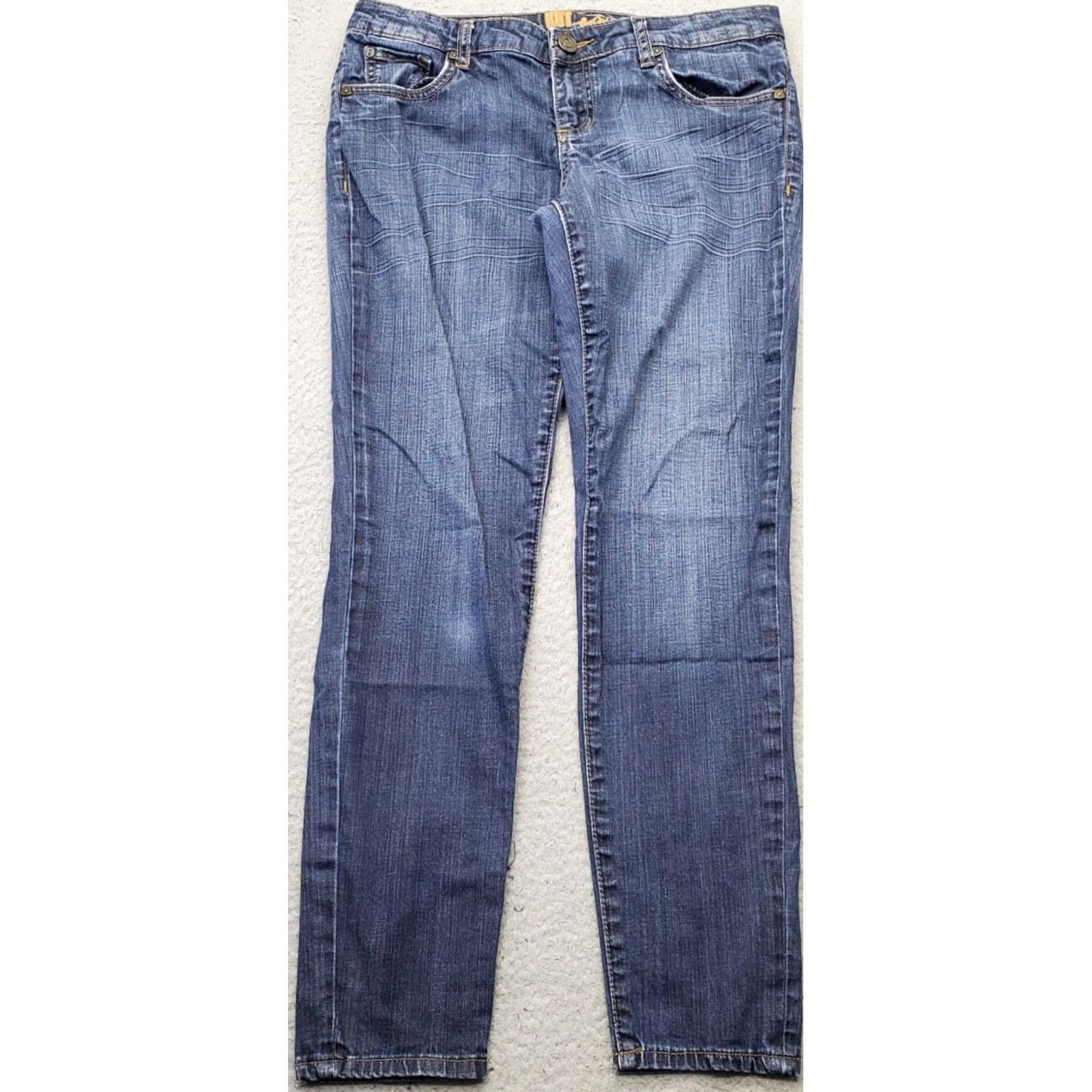 Vintage KUT from the Kloth Jeans Womens 6 Blue Denim Slim Fit Stretch 5-Pocket Design Size 28" / US 6 / IT 42 - 2 Thumbnail