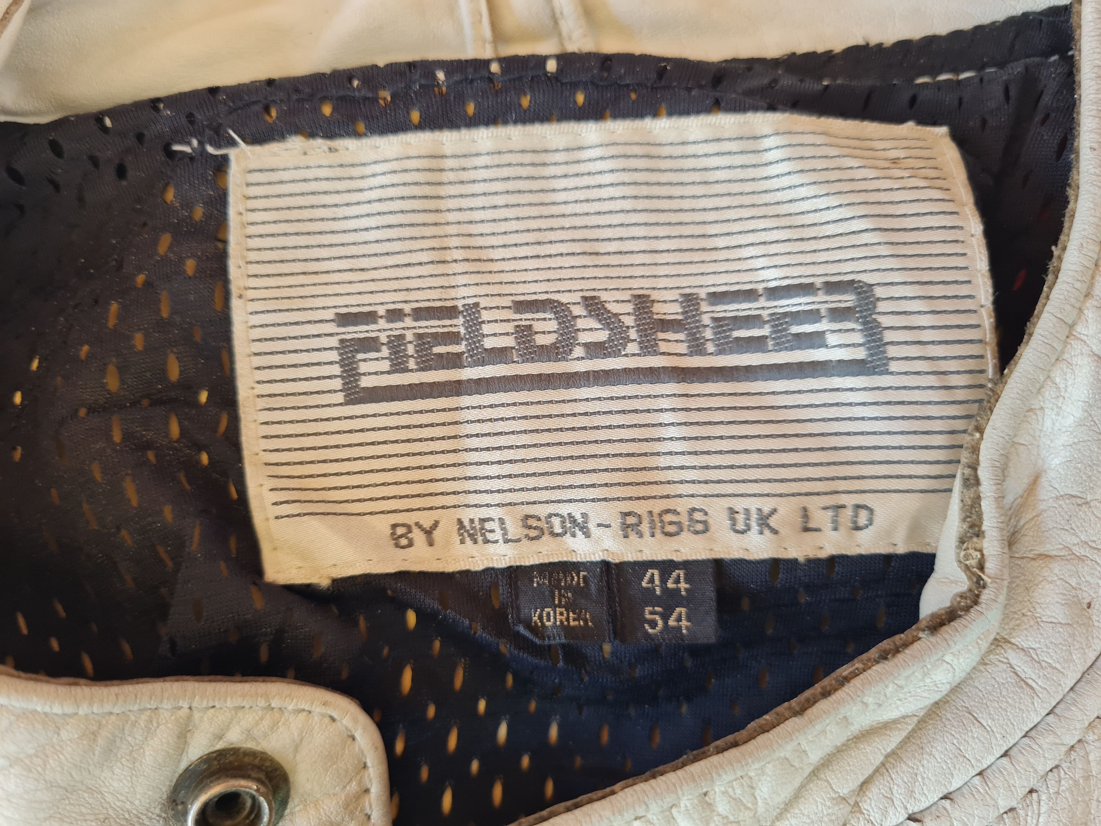 Genuine Leather Racing Overalls Jacket Field Sheer By Nelson Size US 30 / EU 46 - 12 Thumbnail