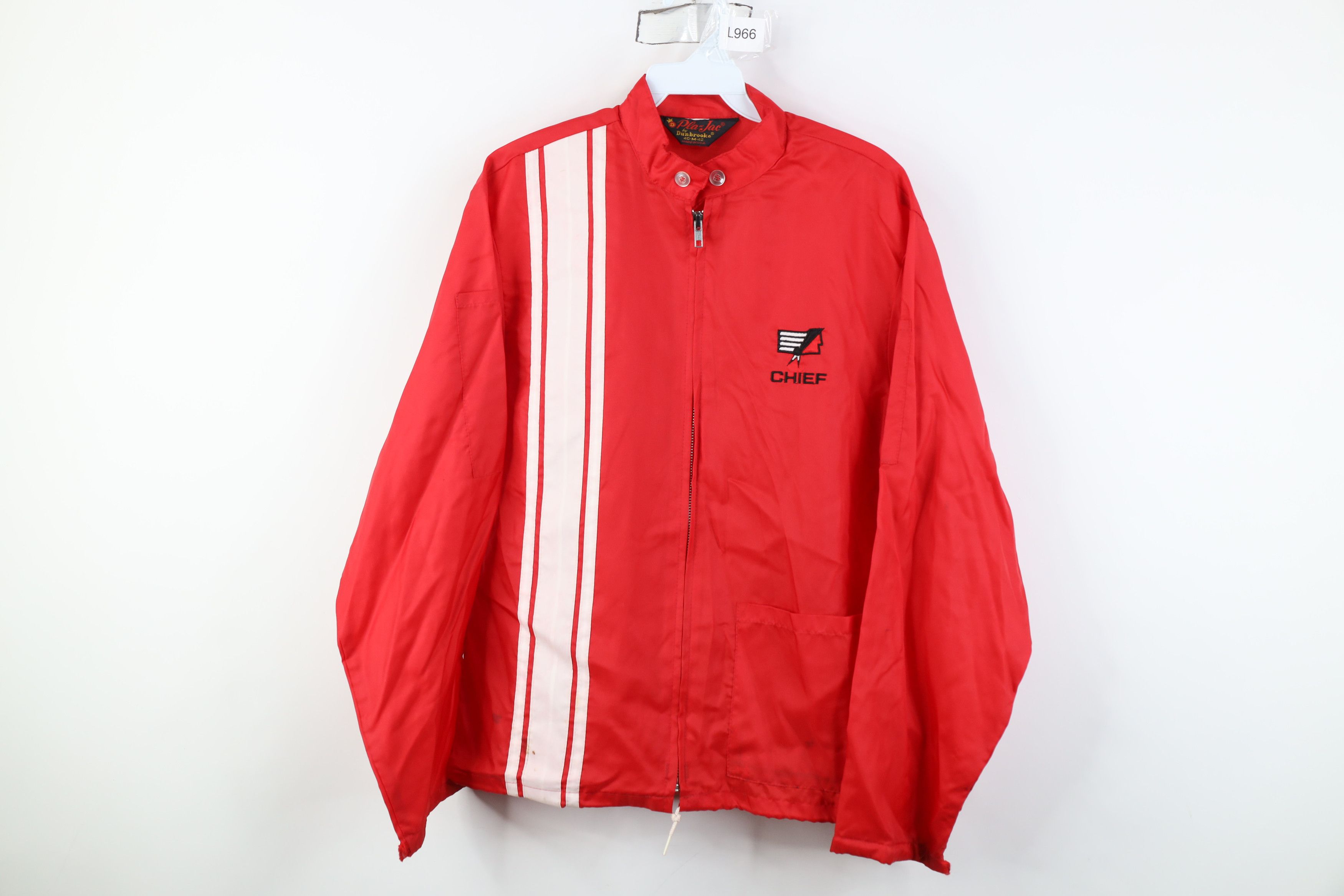 Vintage Vintage 60s 70s Industries Bins Cafe Racer Jacket Red USA Size US M / EU 48-50 / 2 - 1 Thumbnail