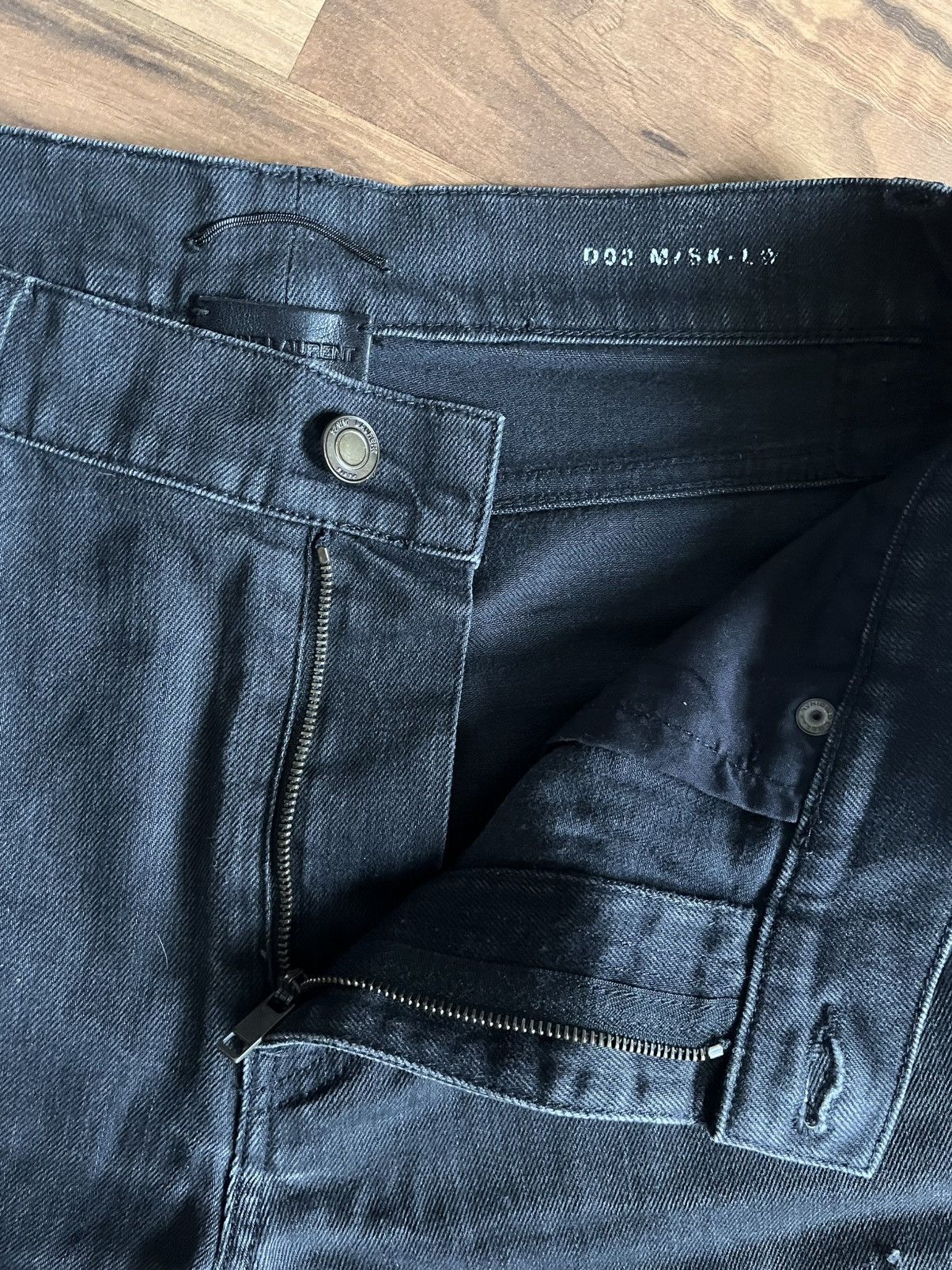 Saint Laurent Paris Saint Laurent Paris FW16 Black Skinny Denim D02 Size US 31 - 3 Thumbnail