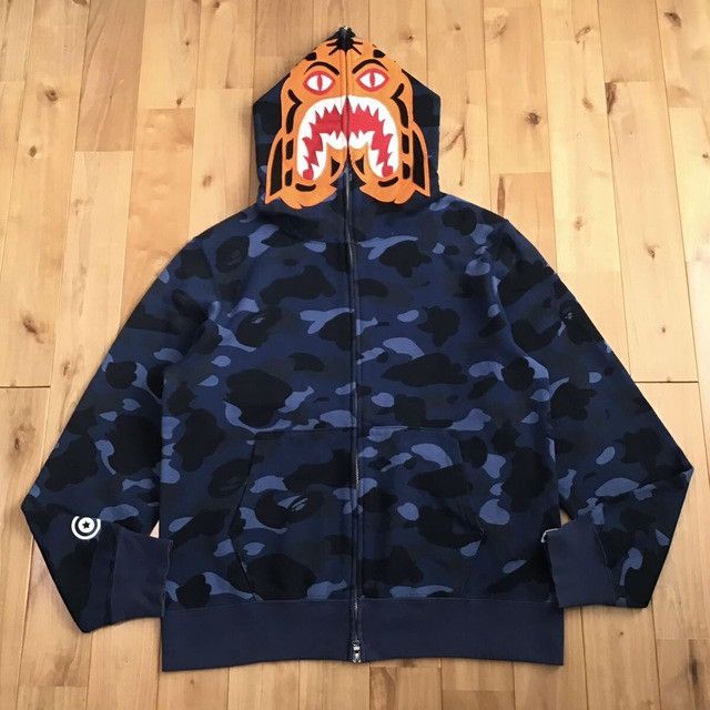 Bape × Nigo BAPE Tiger full zip hoodie Blue camo a bathing ape NIGO Size US L / EU 52-54 / 3 - 2 Thumbnail