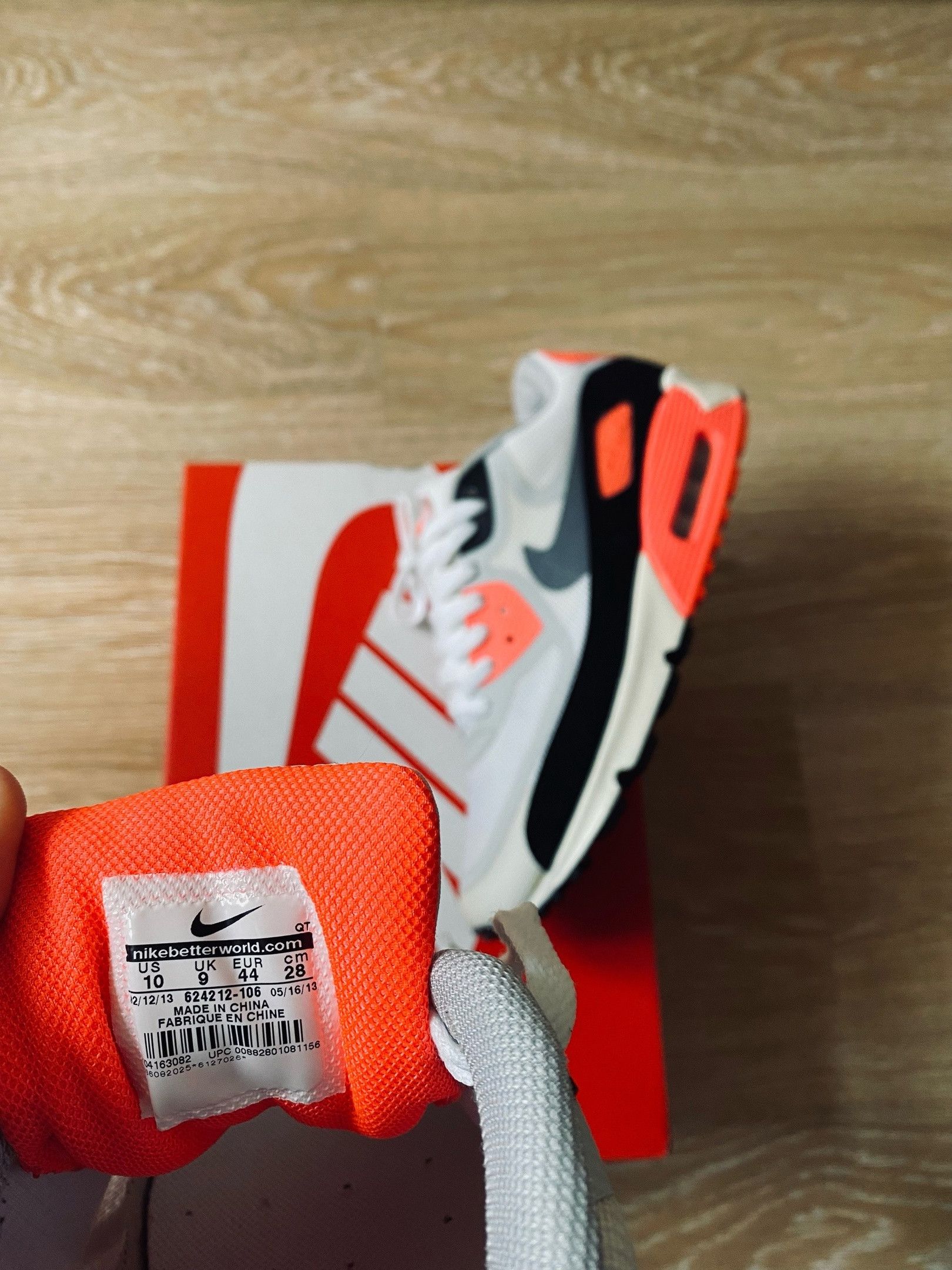 Nike × atmos NikeLab Air Max 90 Infrared Prm Tape 2014 Bw Fragment Parra Size US 10 / EU 43 - 14 Thumbnail