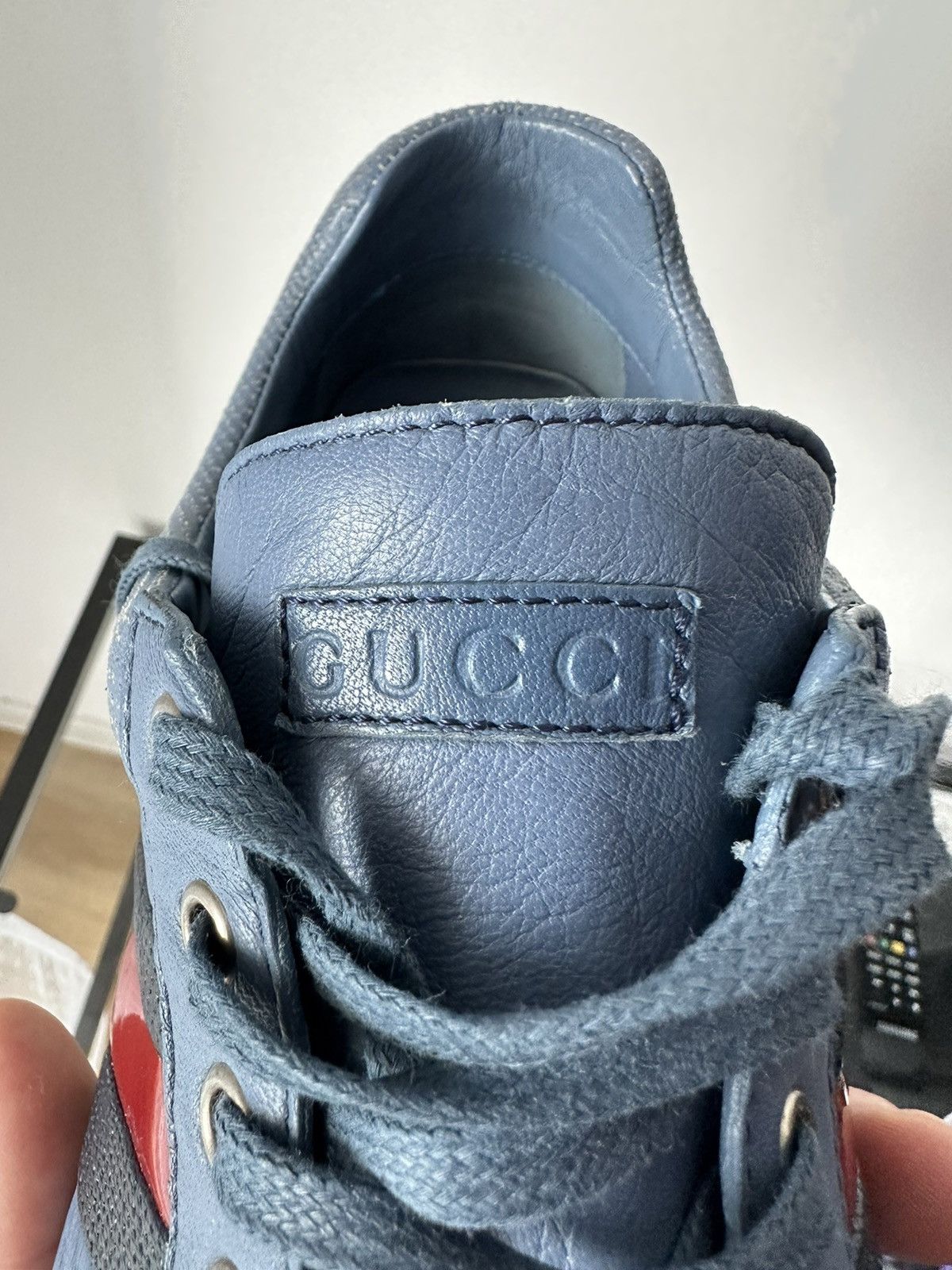Gucci GUCCI Driver lace up leather sneakers Europe Exclusive Size US 11 / EU 44 - 17 Thumbnail