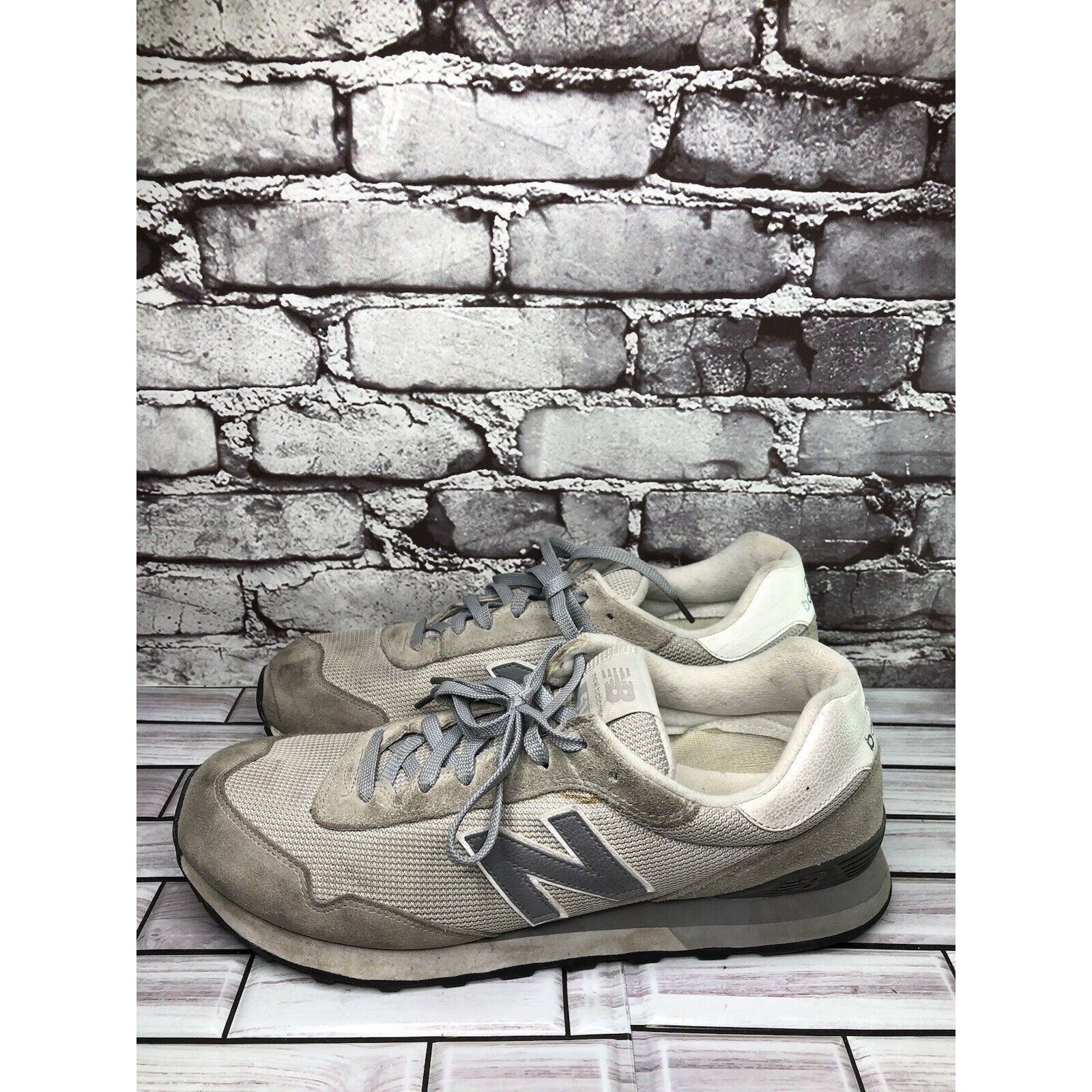 New Balance New Balance 515 Gray Synthetic Classic Lace Up Running Shoes Size US 14 / EU 47 - 1 Thumbnail