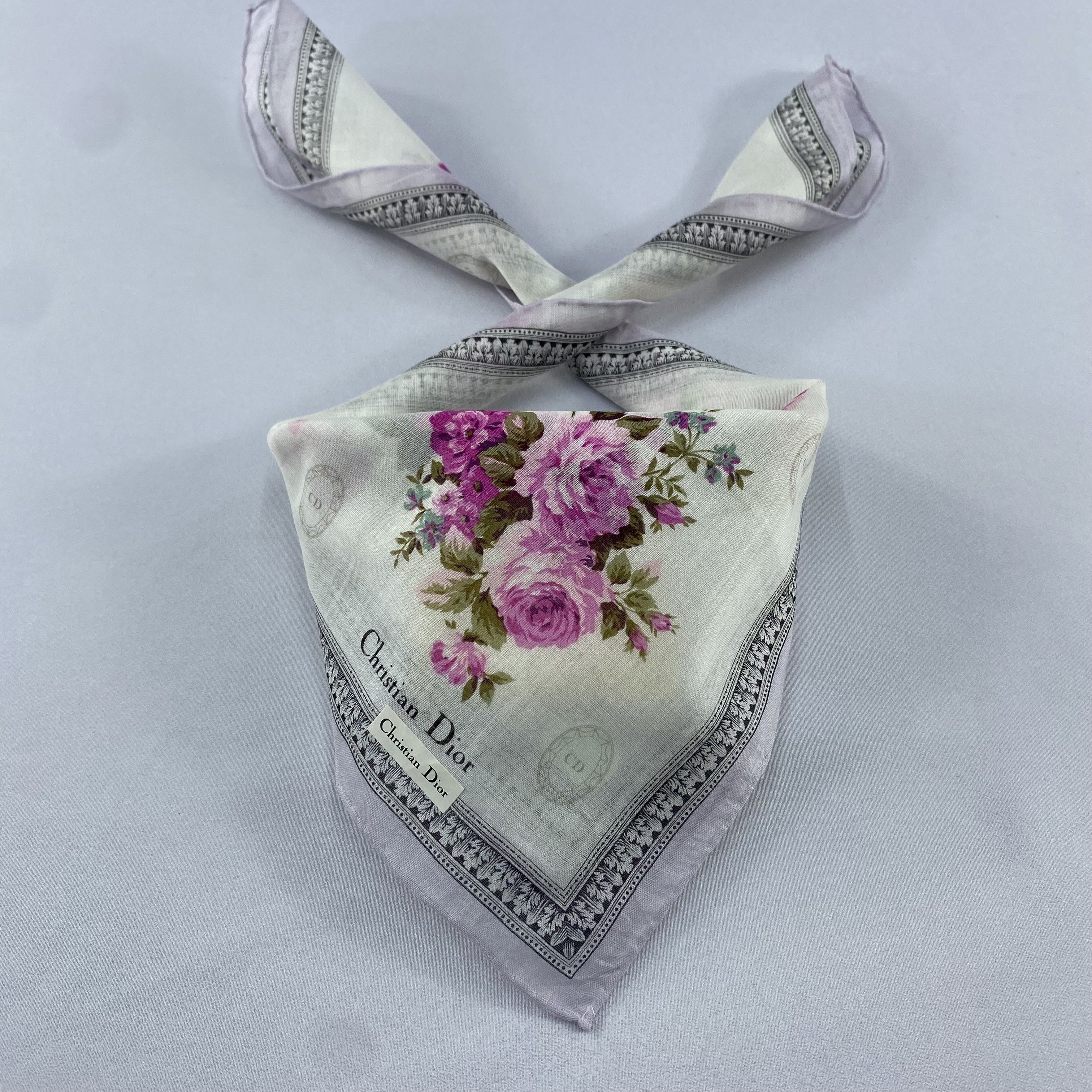 Christian Dior Monsieur Christian Dior Handkerchief / Bandana / Neckerchief C885 Size ONE SIZE - 1 Thumbnail