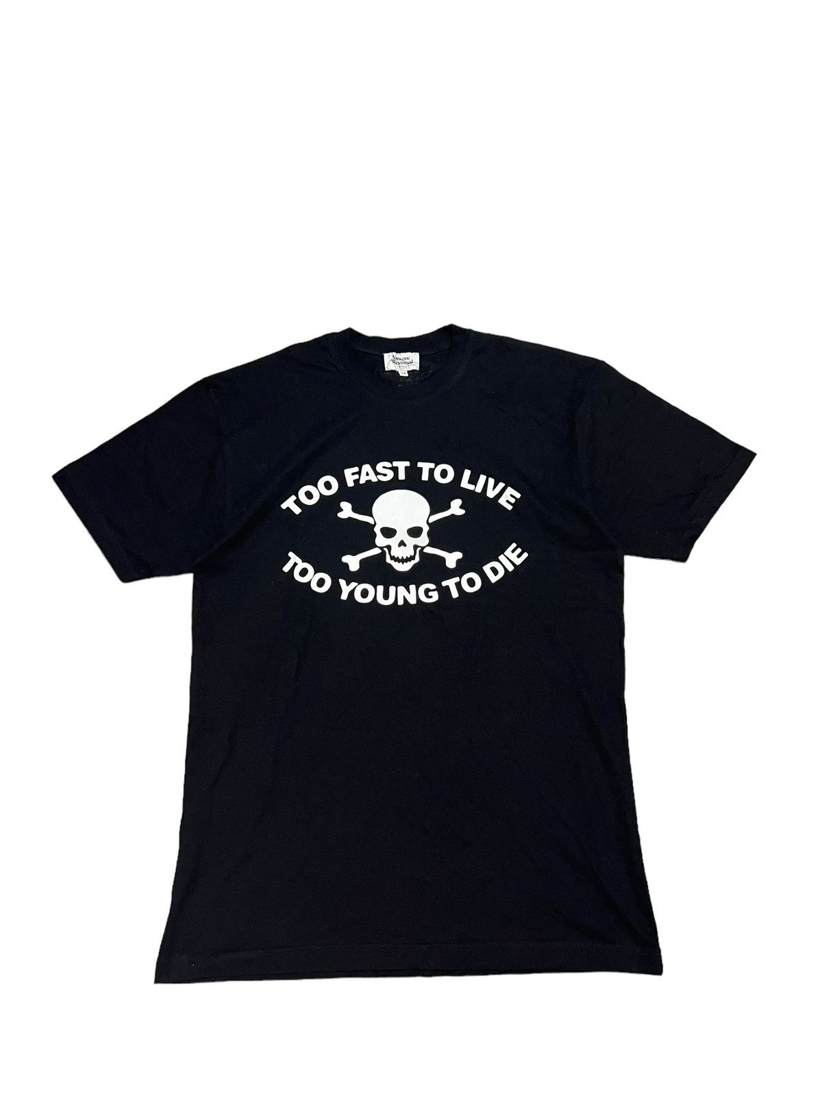 image of Vivienne Westwood “Too Fast To Live Too Young To Die” Shirt in Black, Men's (Size Medium)
