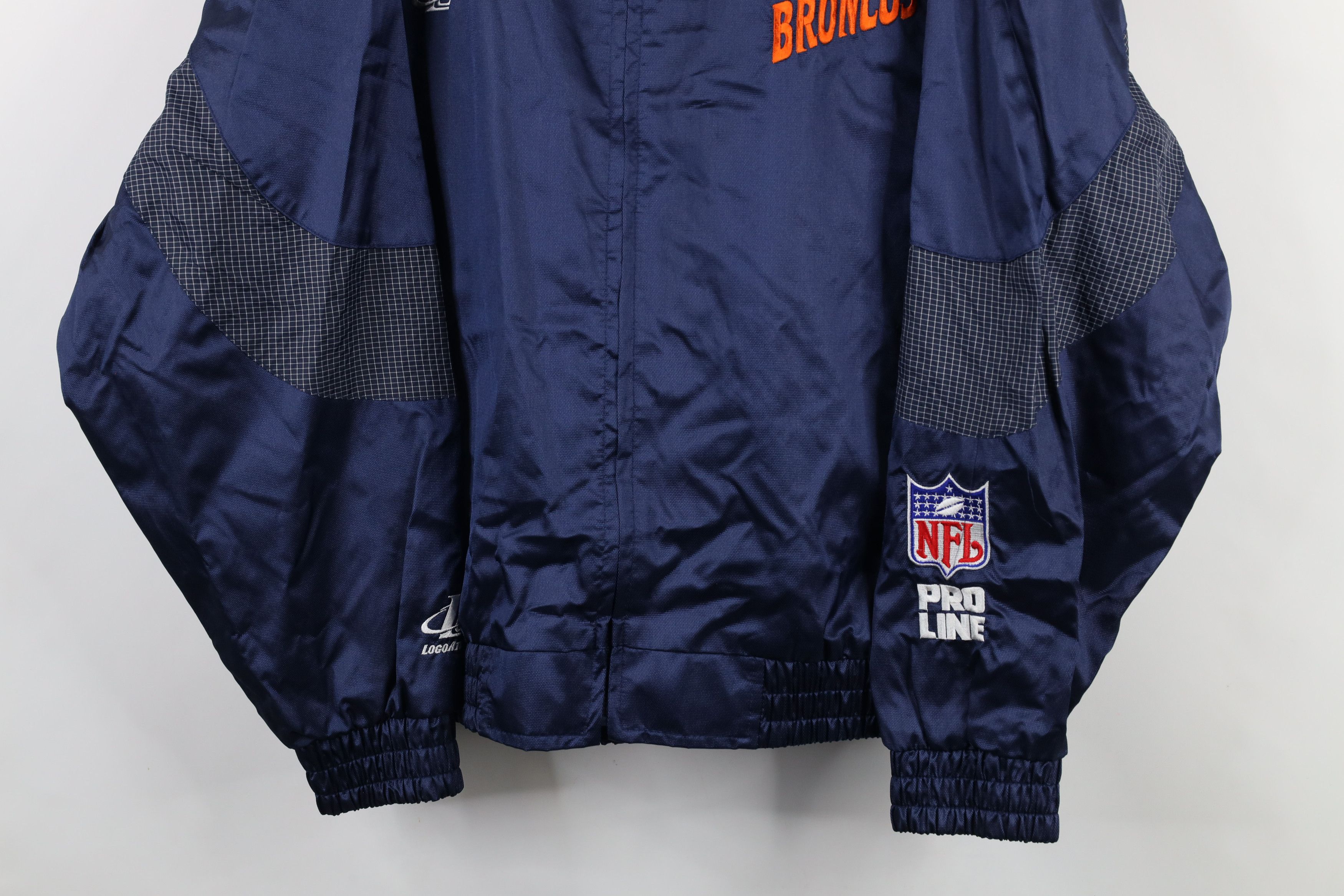 Vintage Vintage 90s NFL Pro Line Broncos Football Windbreaker Jacket Size US XL / EU 56 / 4 - 3 Thumbnail