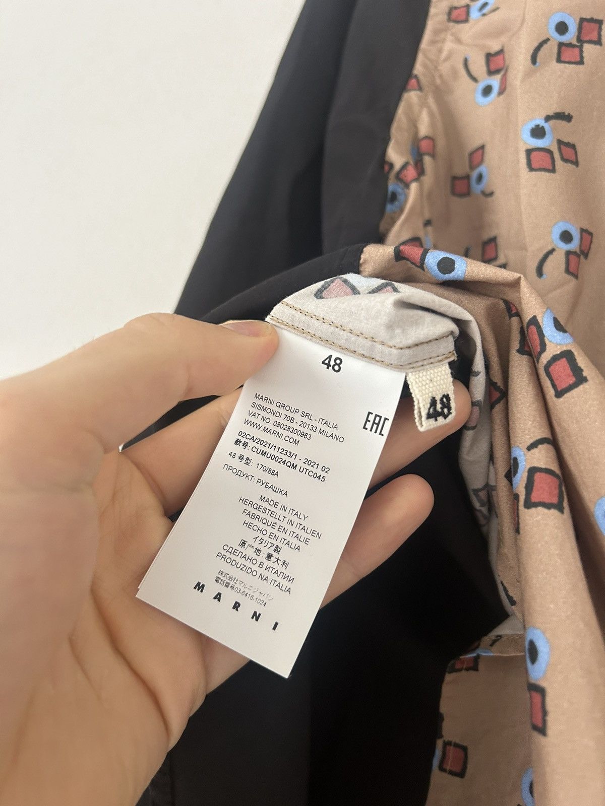 Marni Abstract Print Button-Up Shirt Size US M / EU 48-50 / 2 - 4 Thumbnail