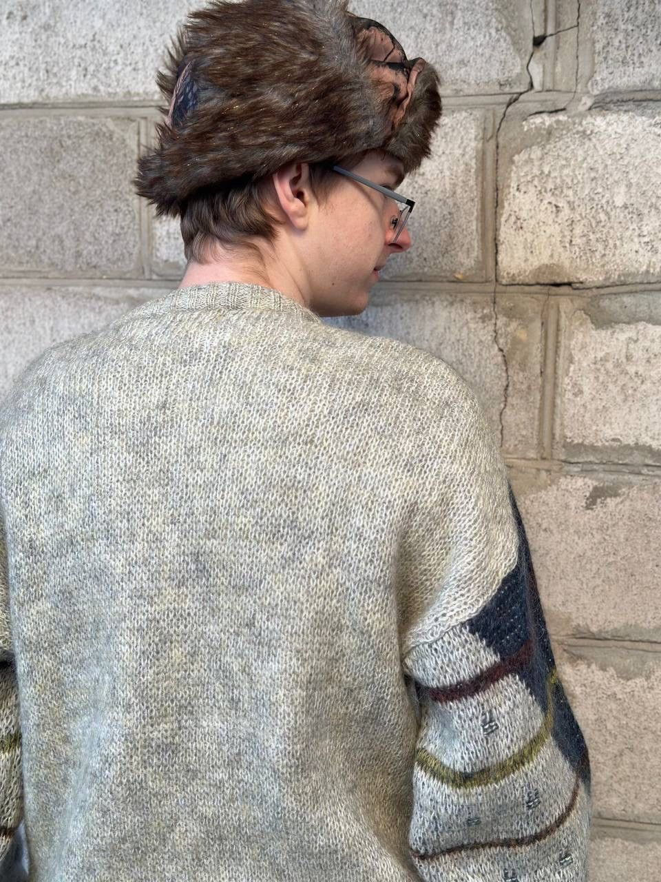 Aran Isles Knitwear Vintage Pattern Knit Sweater Abstract Coogi Style 90s Retro Size US L / EU 52-54 / 3 - 6 Thumbnail