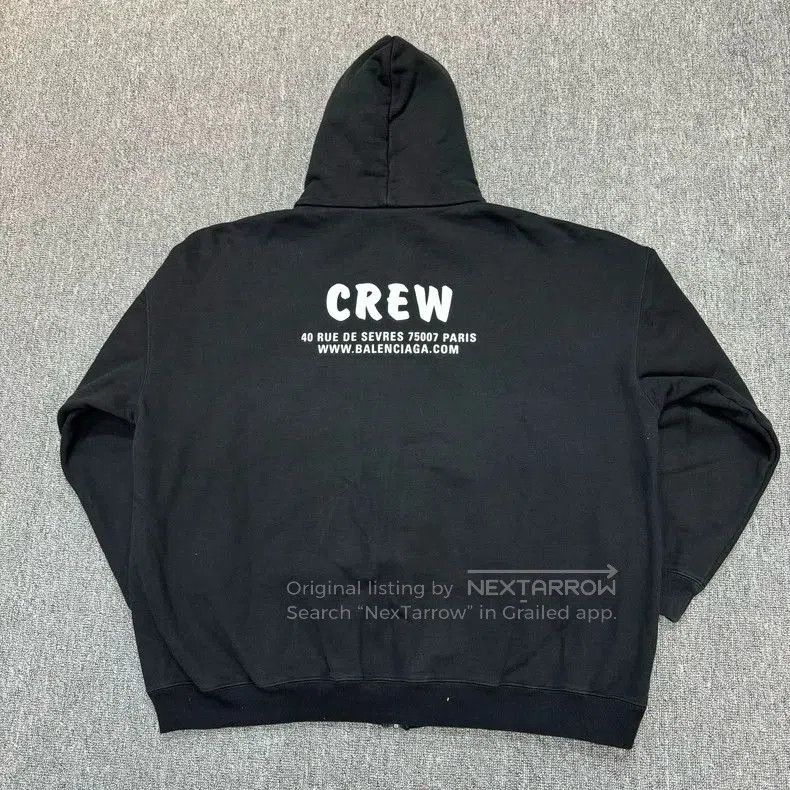 Balenciaga Balenciaga Crew Logo Zip Hoodie Black. Size US S / EU 44-46 / 1 - 2 Thumbnail