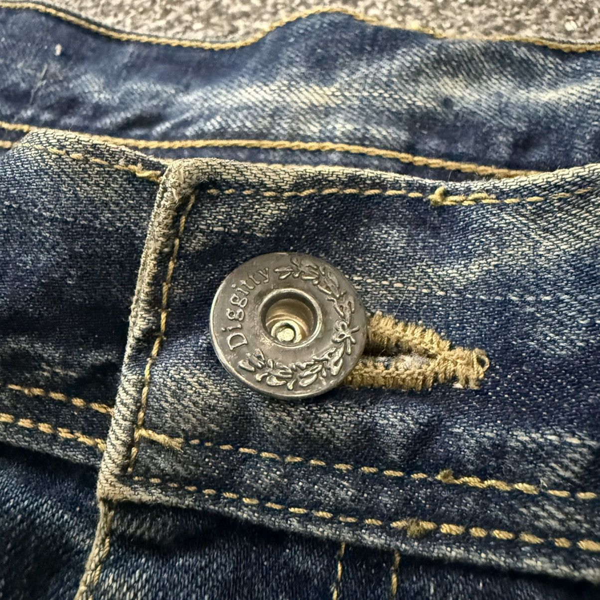 Tornado Mart Flared 🔥🇯🇵 Vintage 90s Diggity Distressed Whisker Jeans Denim Size US 32 / EU 48 - 22 Thumbnail