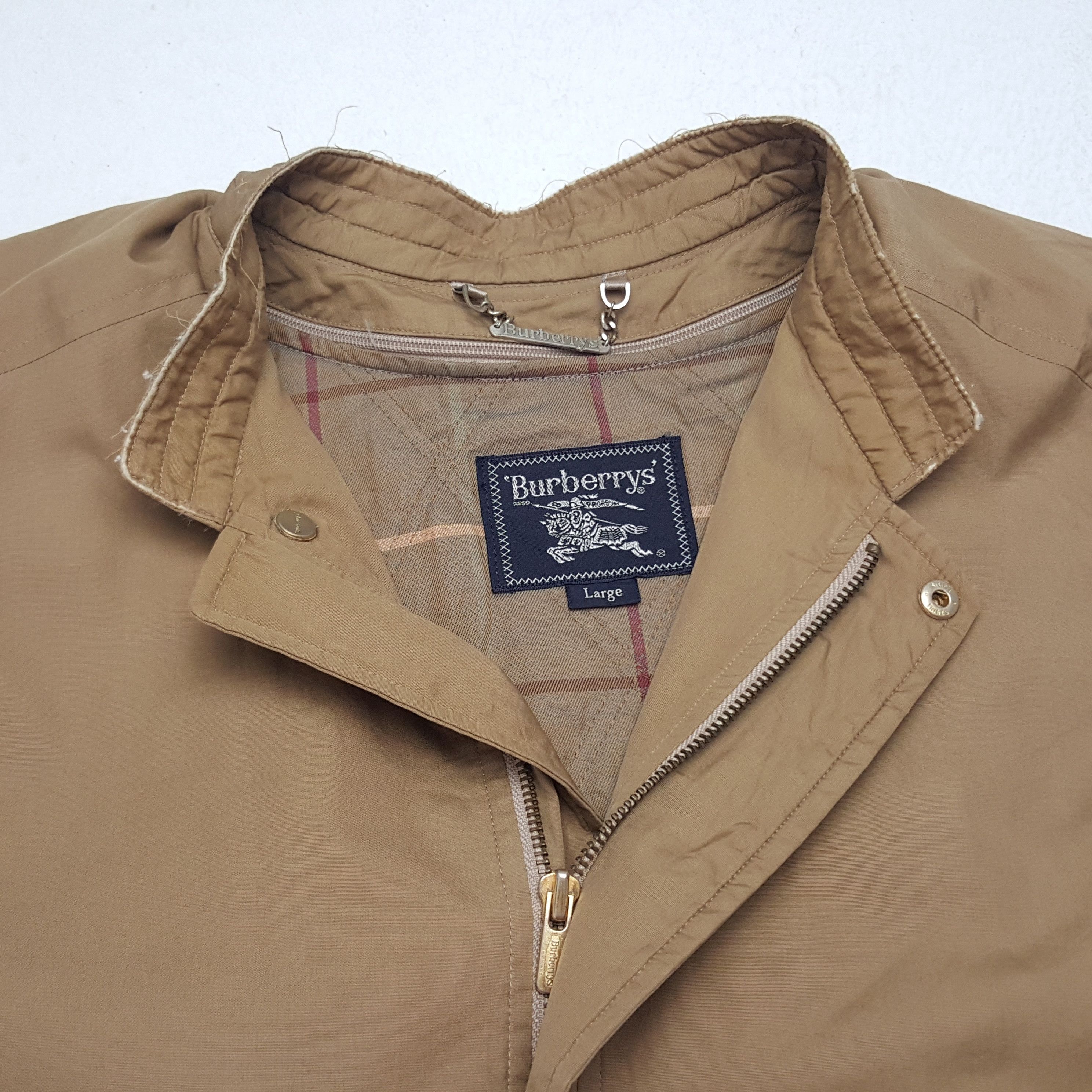 Burberry × Vintage Vintage Burberry London Designer Brand Windbreaker Jacket Size US L / EU 52-54 / 3 - 5 Thumbnail