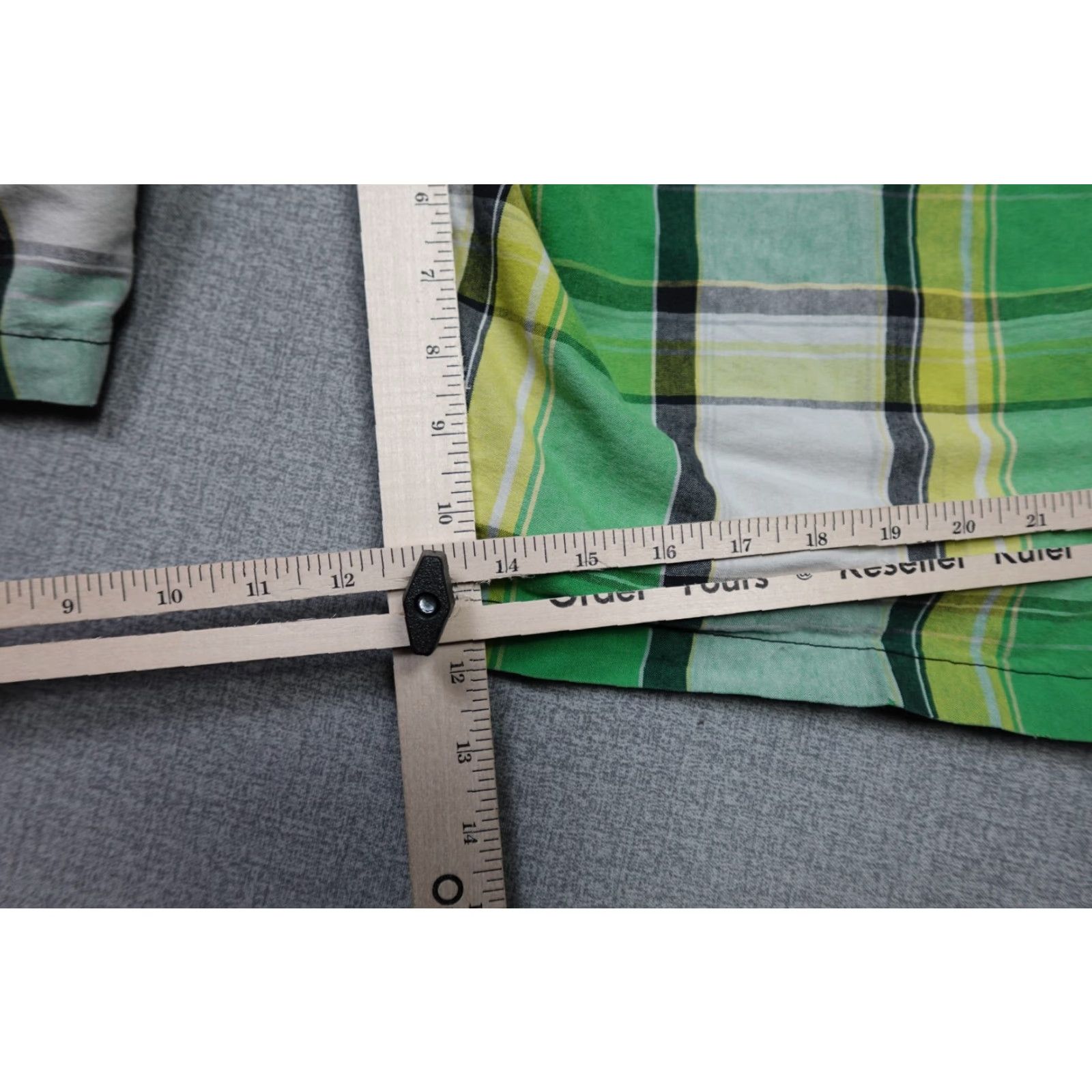 Southpole Southpole Shirt Mens 36 Green Plaid Chino Casual 5-Pocket Belt Loops Cotton Vintage No - 2020s Outdoor Boys? Size US 36 / EU 52 - 7 Thumbnail