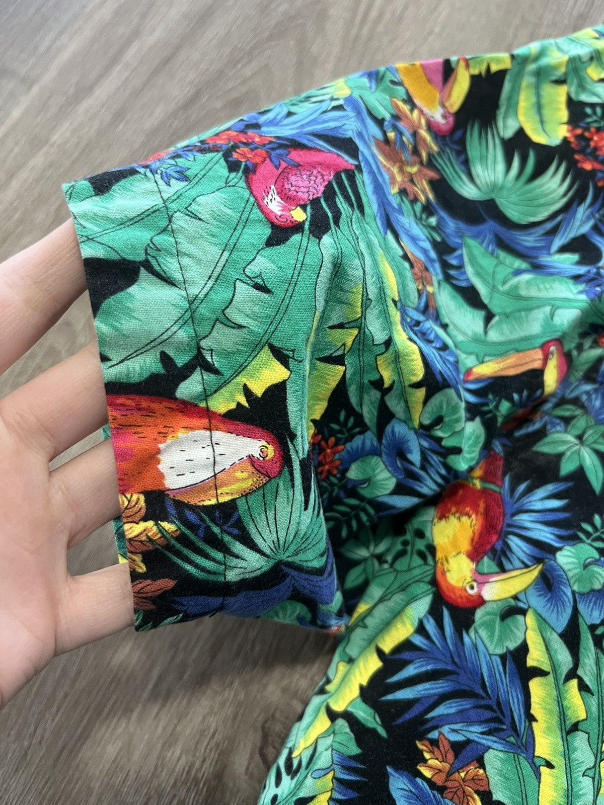 Adidas × Vintage Vintage Adidas ‘Toucan Dance’ by Fast Lane Hawaiian shirt Size US XL / EU 56 / 4 - 5 Thumbnail