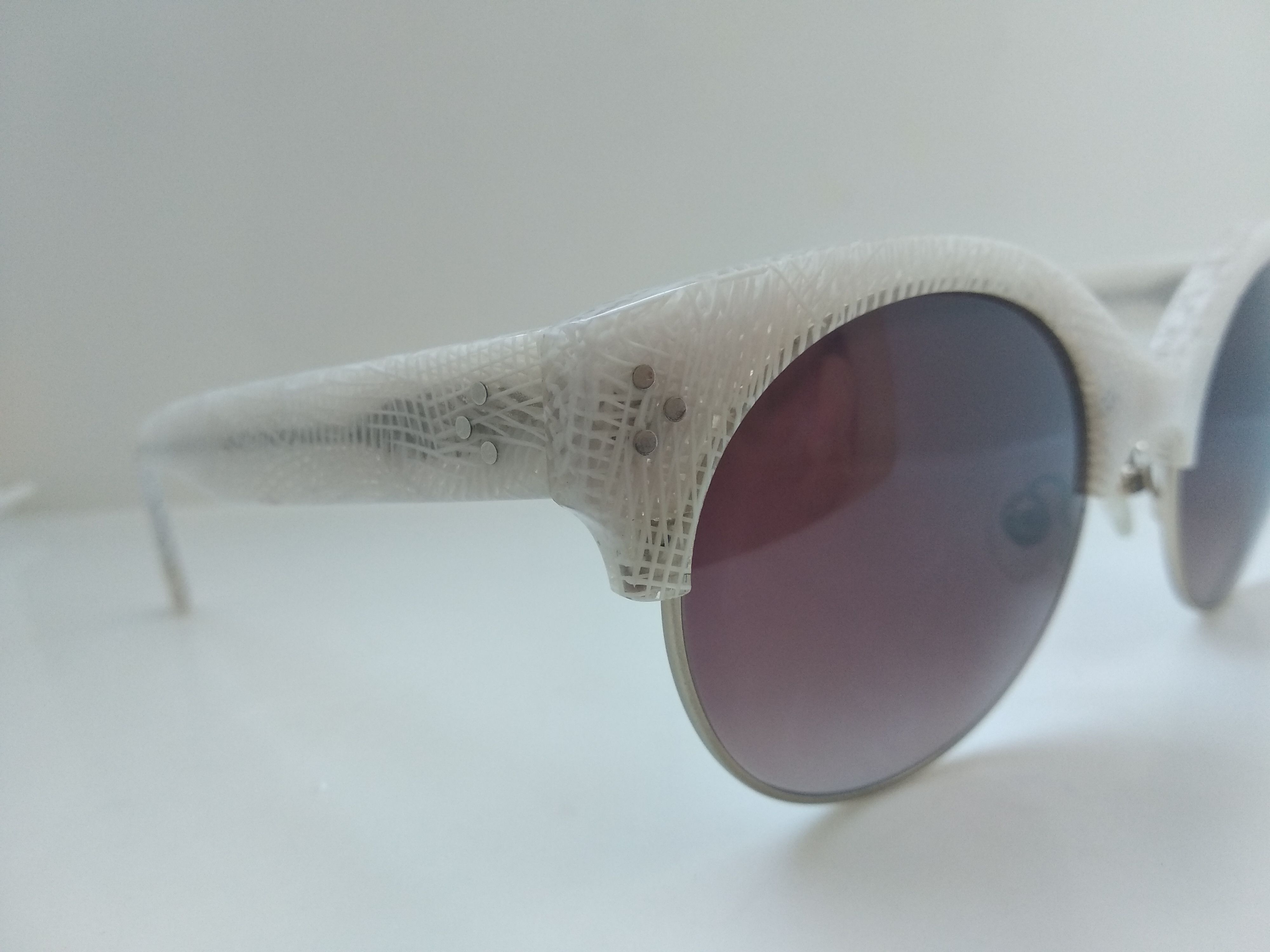 Other Ett:twa Jetlene White Gold Malcolm Cateye Sunglasses Size ONE SIZE - 2 Thumbnail