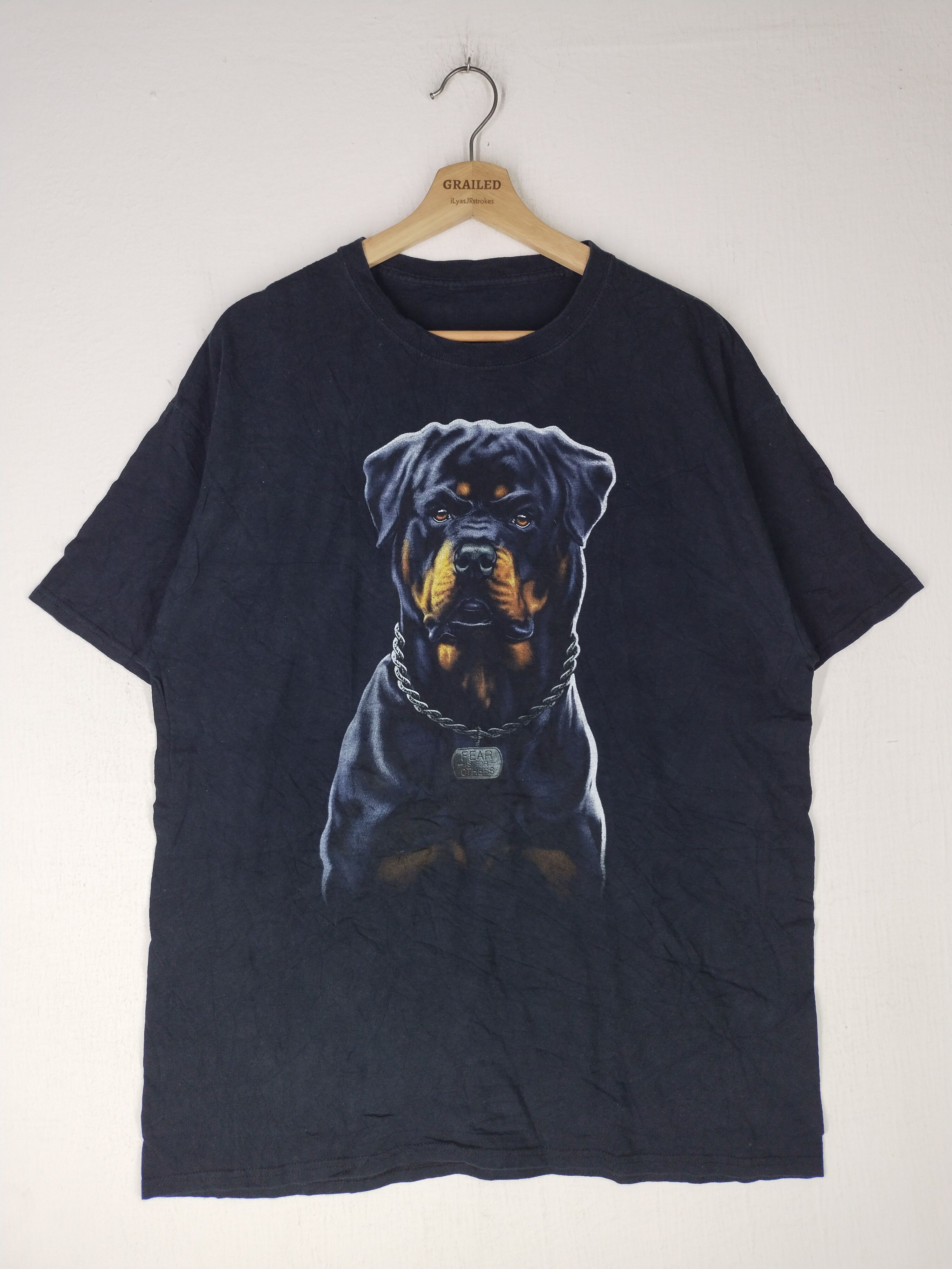 Vintage rottweiler fear is for others Shirt Tee