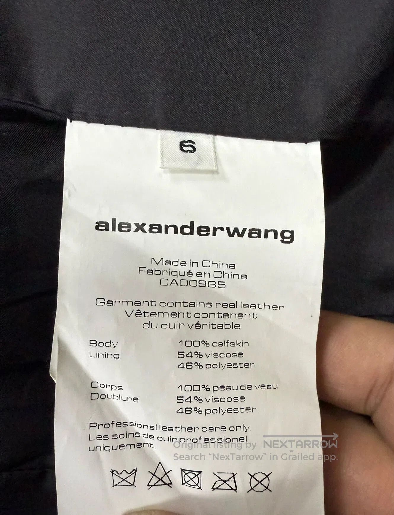 Alexander Wang Alexander Wang Leather Jacket for Men. Size US M / EU 48-50 / 2 - 5 Thumbnail