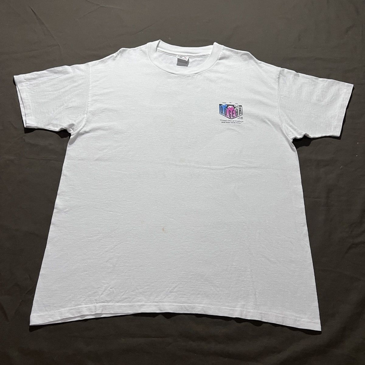 Vintage Vintage 90s O.D. Gear Police Department Graphic Tee Shirt XL Size US XL / EU 56 / 4 - 6 Thumbnail