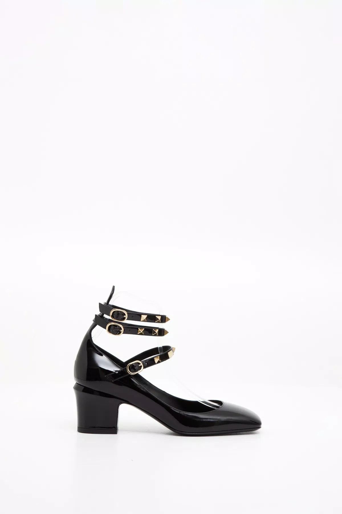 Valentino o1s1wg111125 Mid-Heels Pumps in Black Size US 10 / IT 40 - 1 Thumbnail