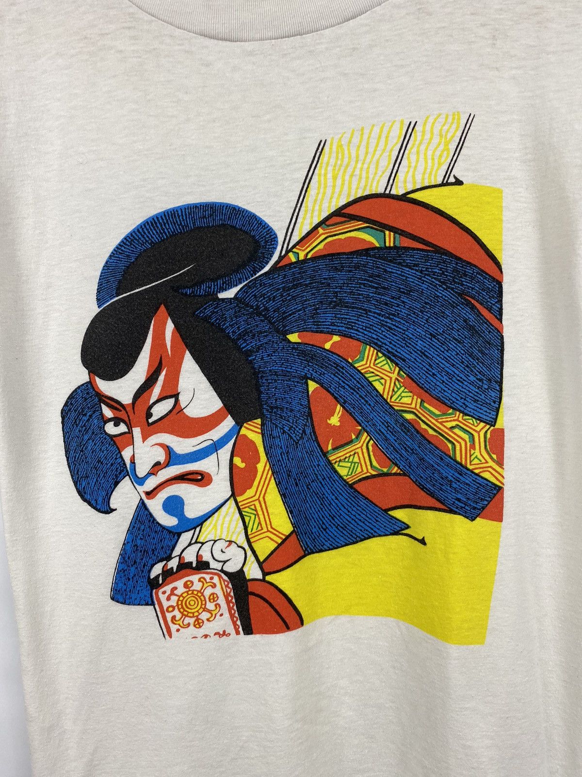 Japanese Brand 🇯🇵🥷 Vintage 80s Samurai Ninjas Japan Style T-Shirt Rare Retro Size US L / EU 52-54 / 3 - 3 Thumbnail