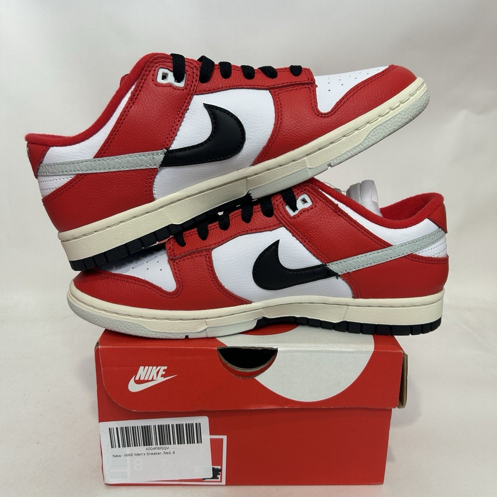 Nike Nike Dunk Low Retro PRM “Split Chicago” DZ2536-600 Size US 8 / EU 41 - 3 Thumbnail