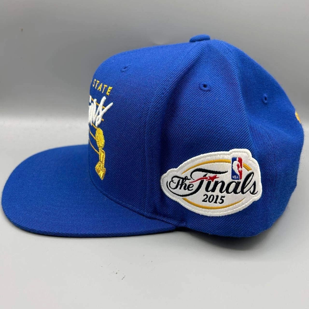 Mitchell & Ness Golden State Warriors GSW Hat Men Blue NBA Snap Back Cap Size ONE SIZE - 7 Thumbnail