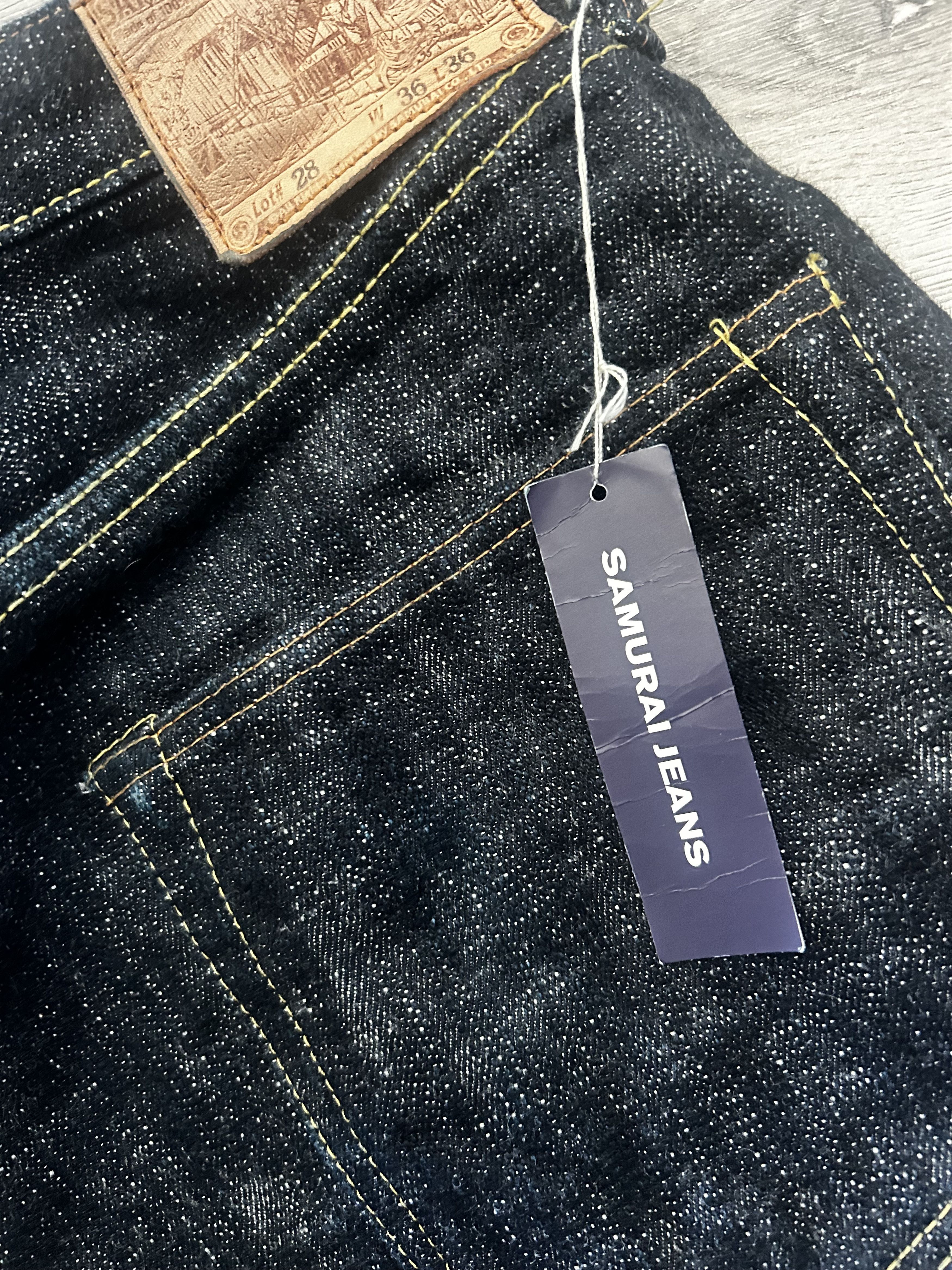 Samurai Jeans RARE samurai jeans S3000XX 17oz CRAZY designs Size US 34 / EU 50 - 6 Thumbnail