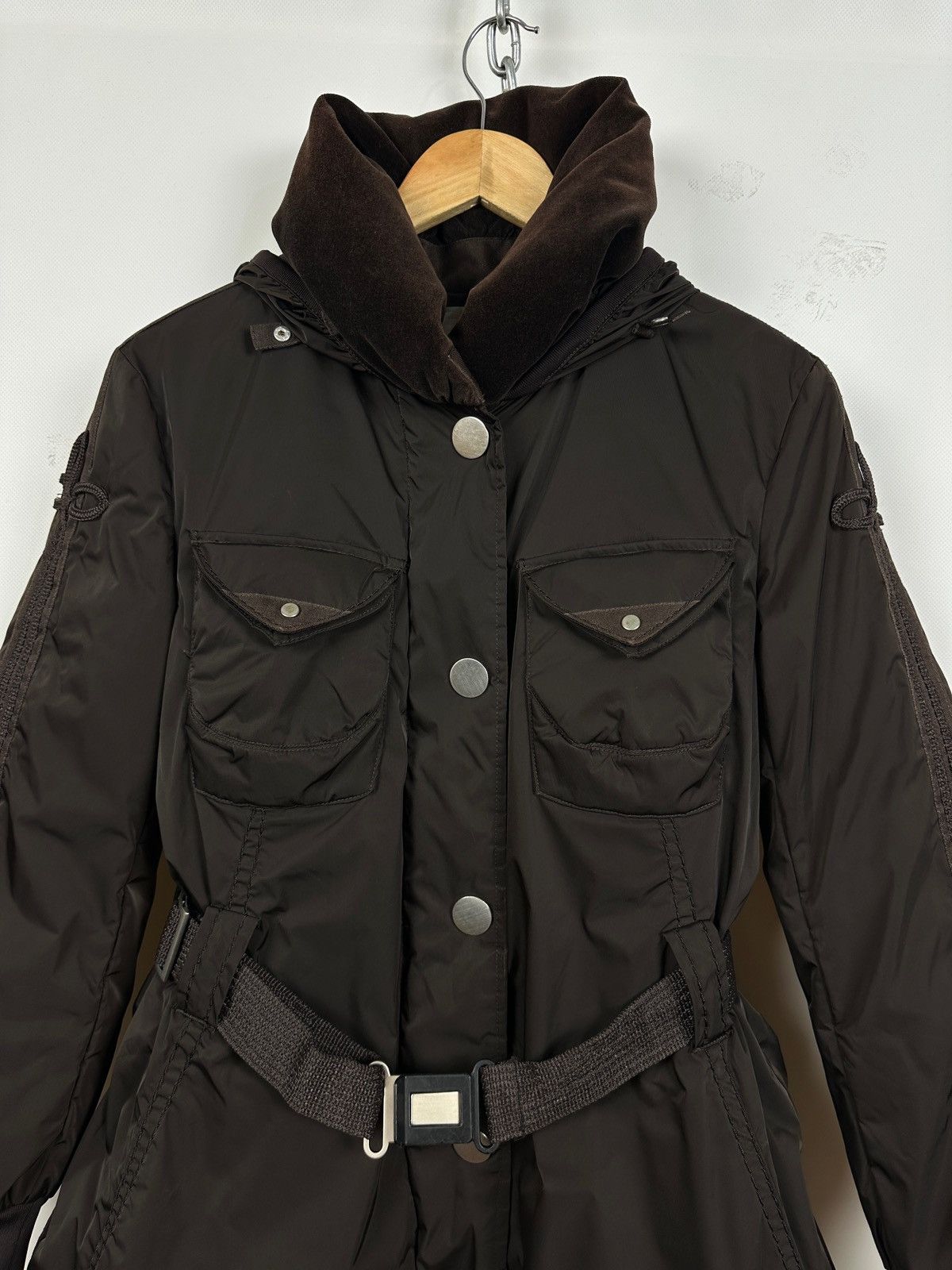 Marithe + Francois Girbaud Marithé+François Girbaud Brown Hooded Down Puffer Jacket Size M / US 6-8 / IT 42-44 - 6 Thumbnail