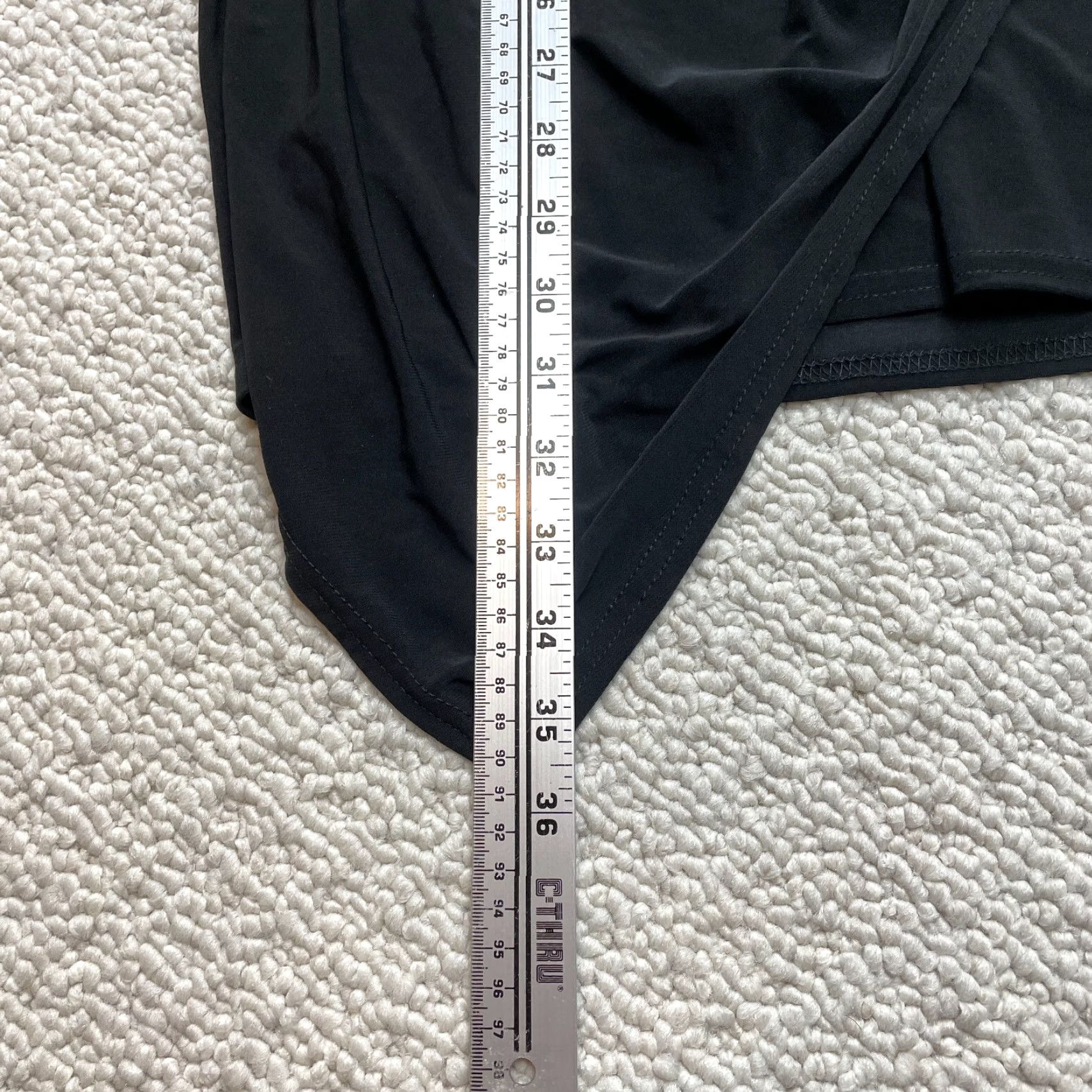 Boohoo VINTAGE Boohoo Night Dress Womens 2 Black Long Sleeve Wrap Bodycon Midi Stretch New NWT Size XS / US 0-2 / IT 36-38 - 3 Thumbnail