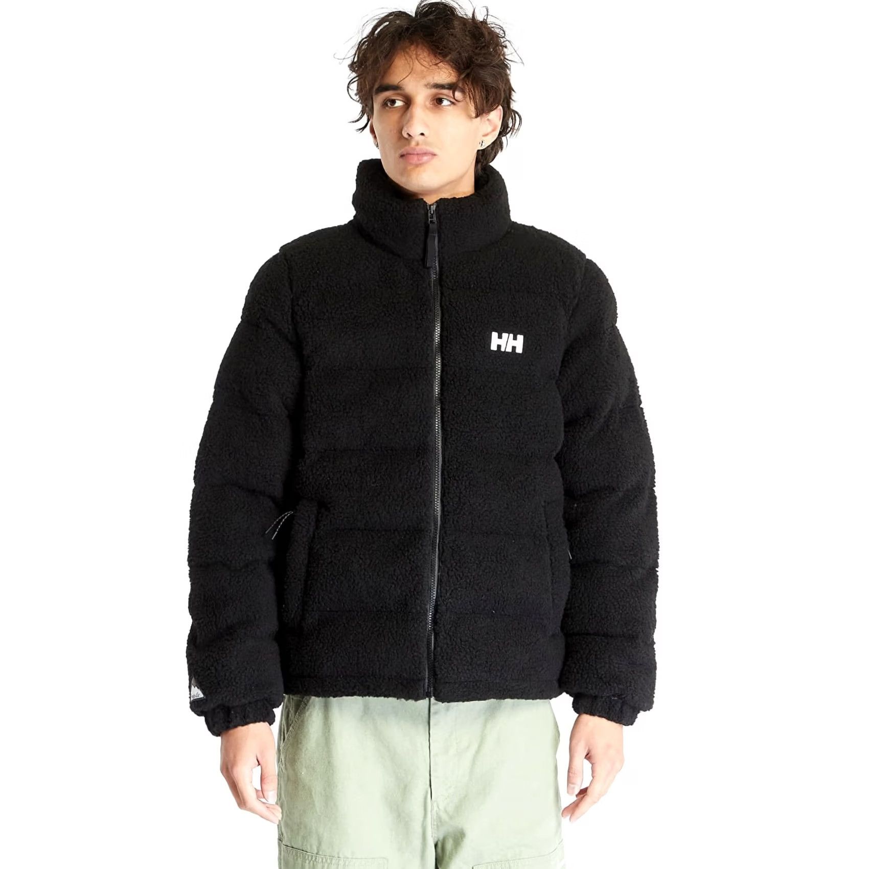 Helly Hansen Helly Hansen Jacket Puffer Mens M Black Teddy Pile Down Full Zip Outdoor Modern Fit Adult M Size US M / EU 48-50 / 2 - 3 Thumbnail