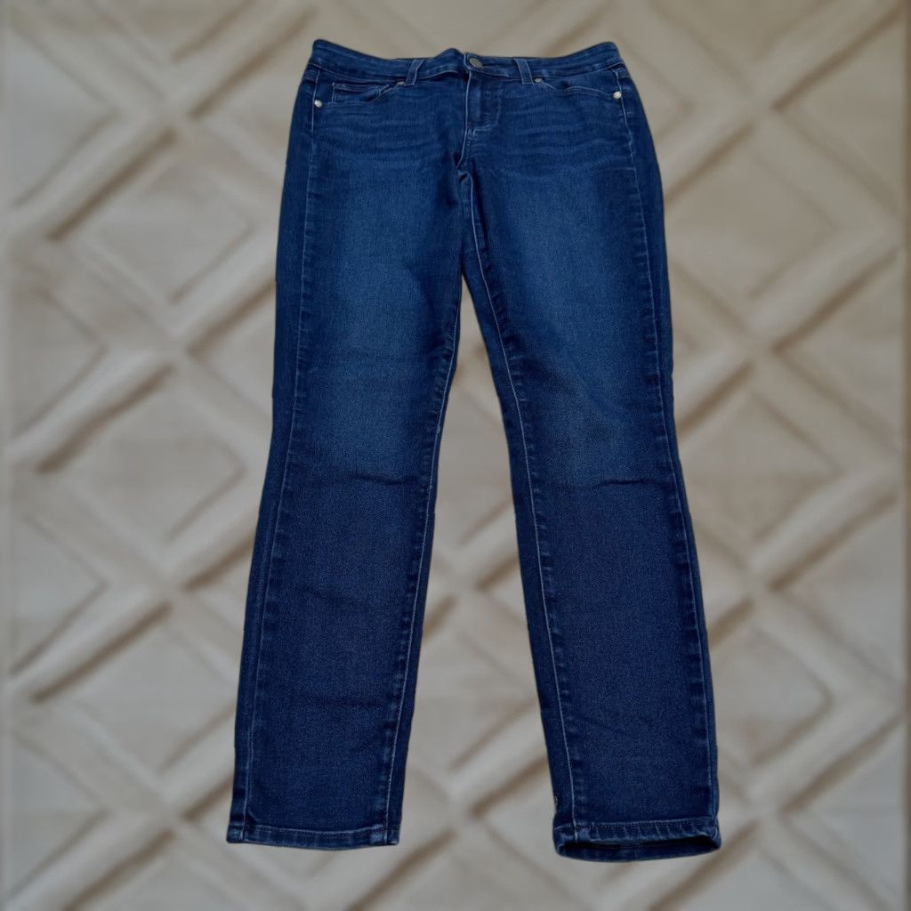 Paige Paige Verdugo Ankle Jeans Womens 28 Denim Blue Dark Wash Mid Rise Slim 5-Pocket Size 28" / US 6 / IT 42 - 1 Thumbnail