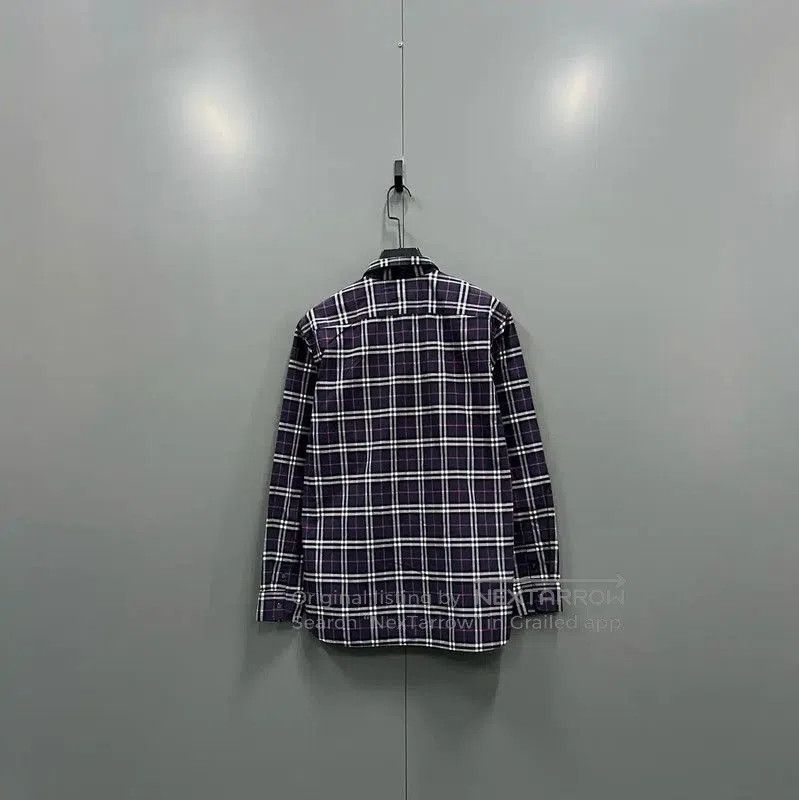 Burberry Burberry Men's Blue Plaid Long Sleeve Shirt. Size US M / EU 48-50 / 2 - 2 Thumbnail
