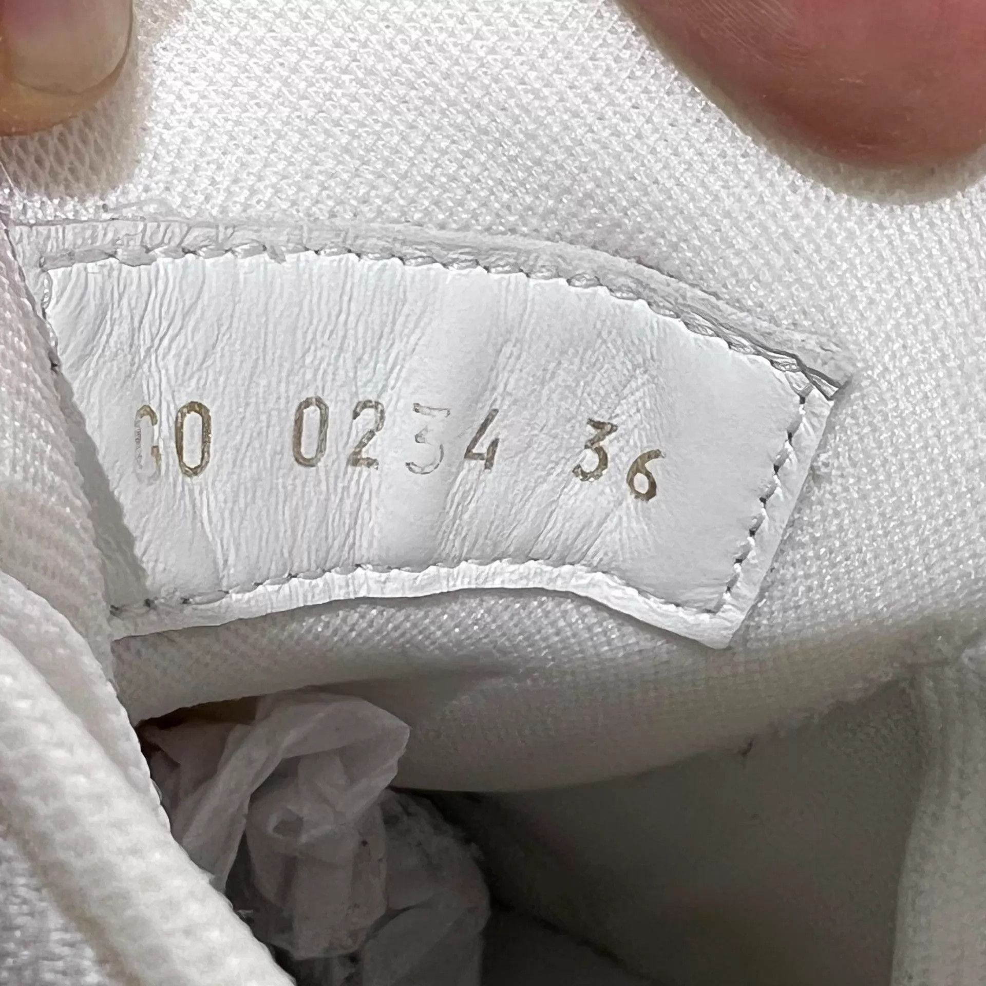 Louis Vuitton LV Trainer White Blue Denim UK2 36 Size US 4.5 / IT 34.5 - 8 Thumbnail