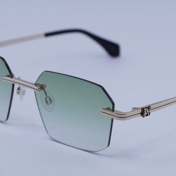 Palm Angels Palm Angels PERI10G QUARTZ 7654 Sunglasses Gold Geometric Size ONE SIZE - 4 Thumbnail