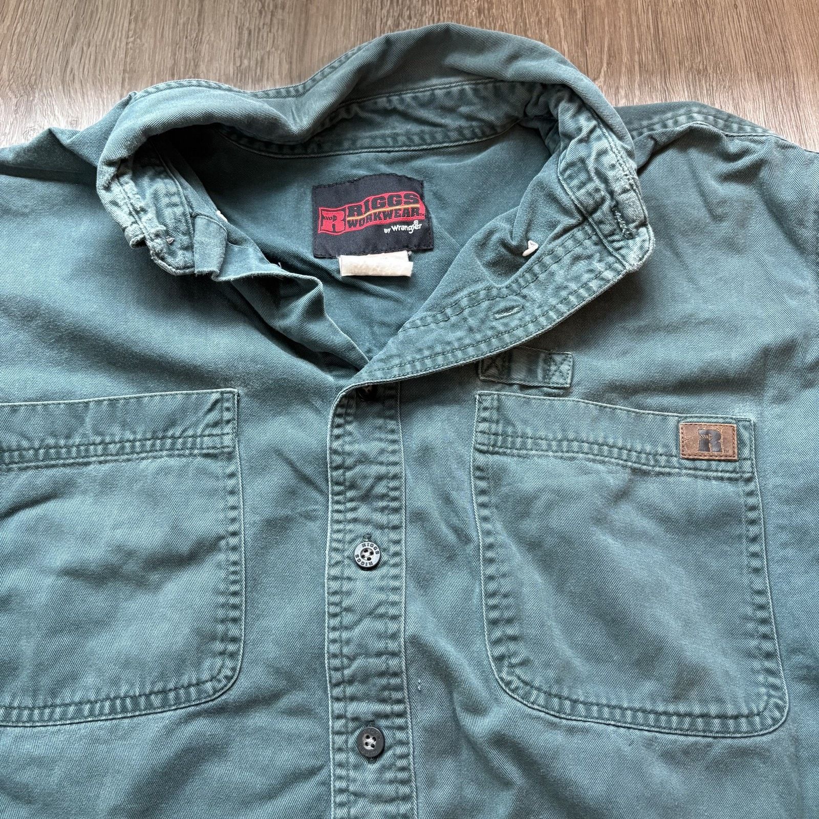 Wrangler Wrangler Riggs Workwear Men's XL Green Heavy Twill Long Slee Size US XL / EU 56 / 4 - 4 Thumbnail