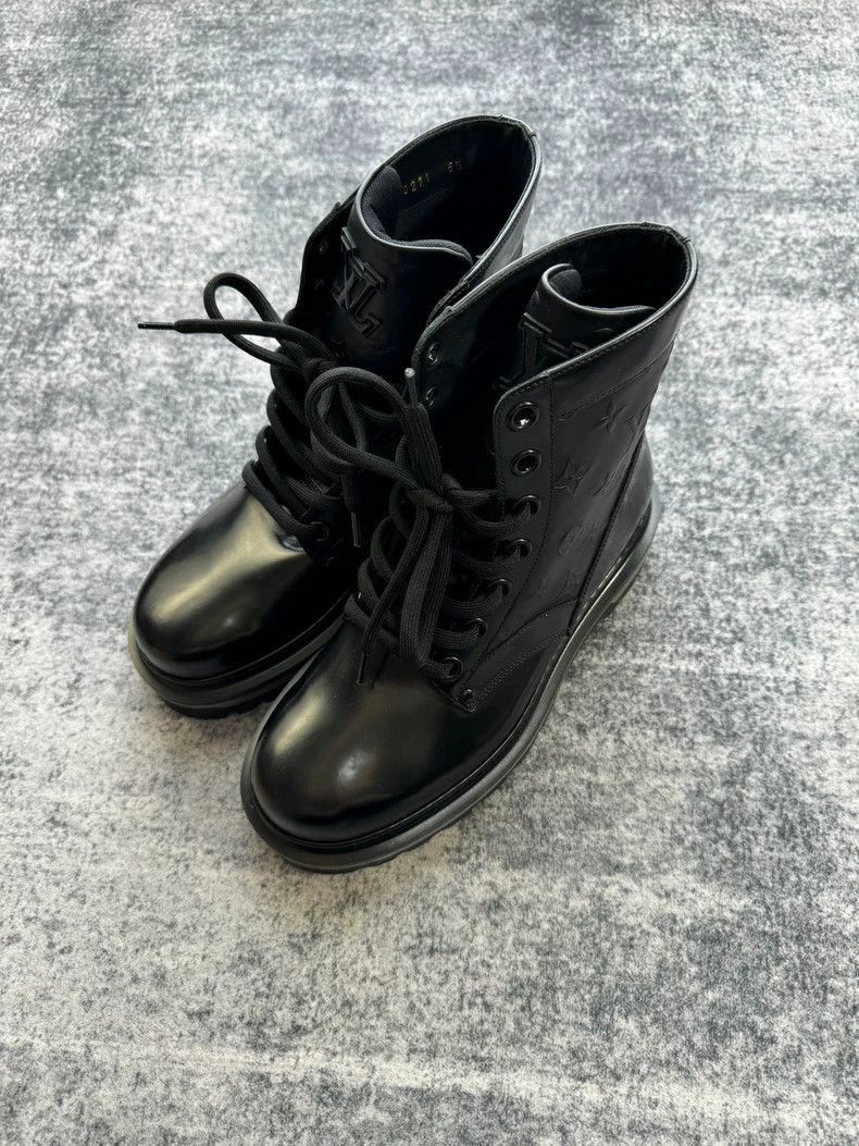 Louis Vuitton Louis Vuitton Black Logo Short Boots -2505 Size US 5.5 / EU 38 - 7 Thumbnail
