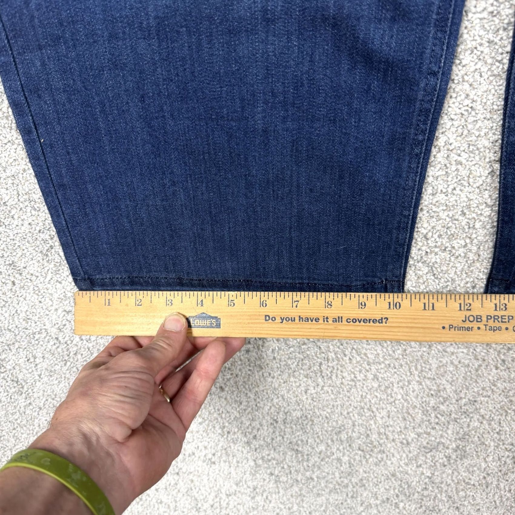 J. Jill J Jill Jeans Womens 14P Crop Denim Stretch Blue Full Leg Inseam 22in 35in Waist Petites mid rise Size 36" / US 14 / IT 50 - 5 Thumbnail