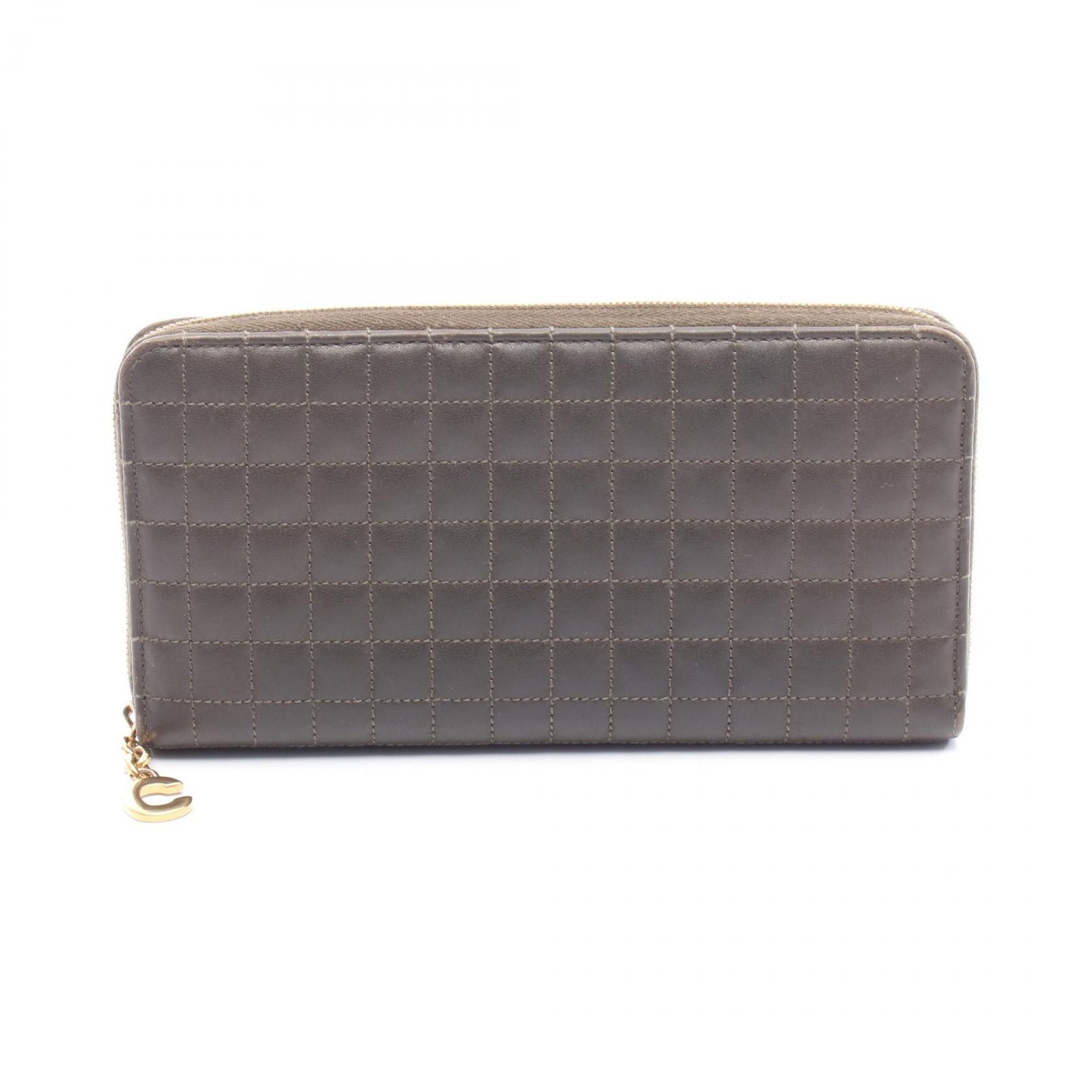 Celine Celine Celine C Charm Large Zipped Wallet Leather Wallet Leather Long Wallet 10B553BFL DUTY FREE for USA Size ONE SIZE - 1 Thumbnail