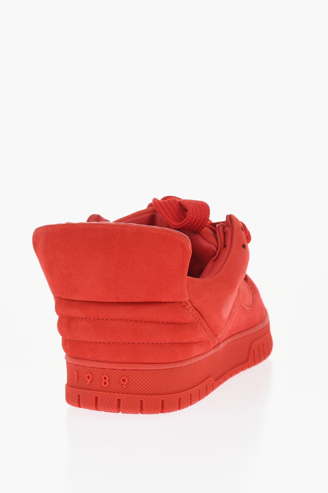 1989 STUDIO og1mm0725 Leather Low-Top Sneakers in Red Size US 13 / EU 46 - 3 Thumbnail